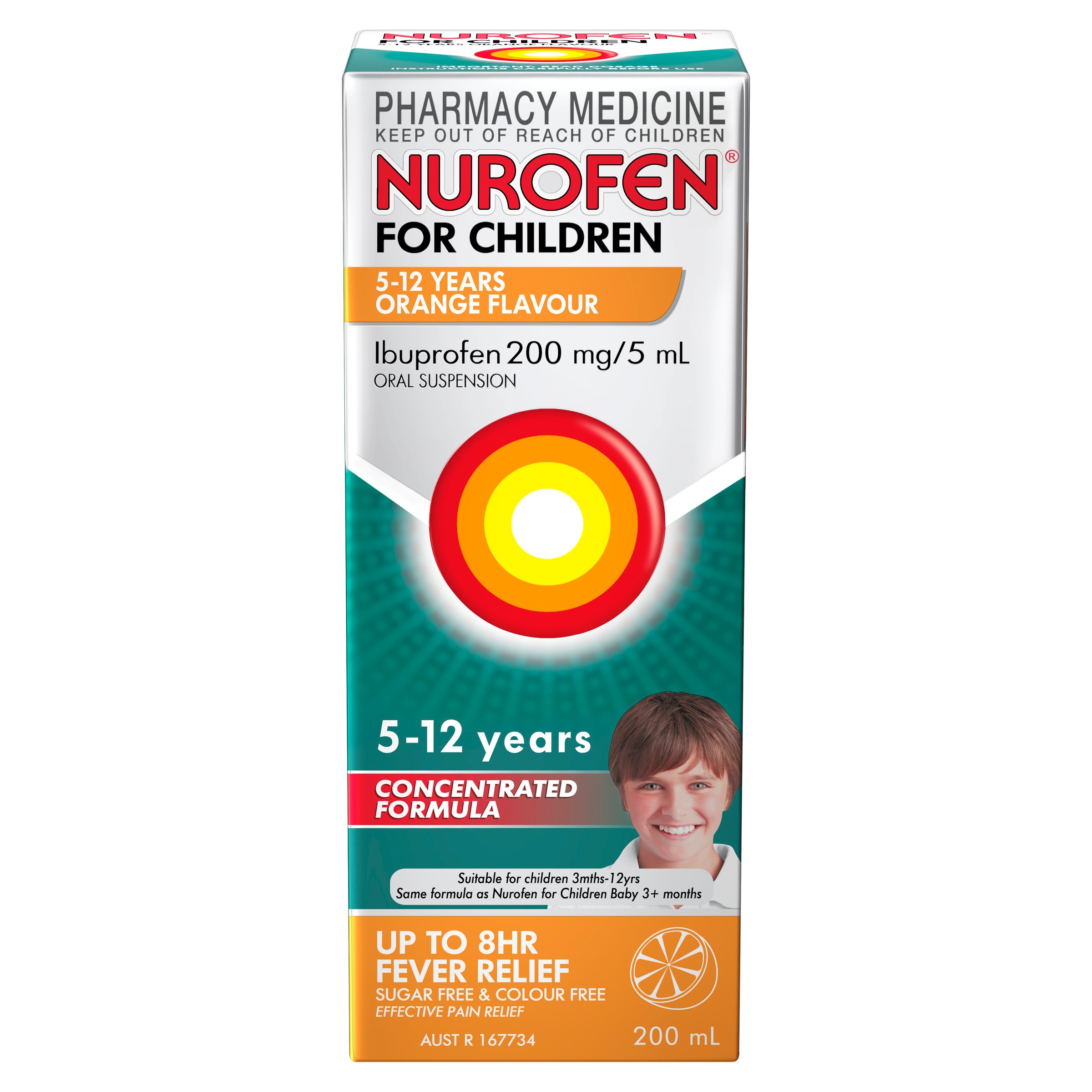 Nurofen For Children 5-12 Years Orange 200ml - Image 1