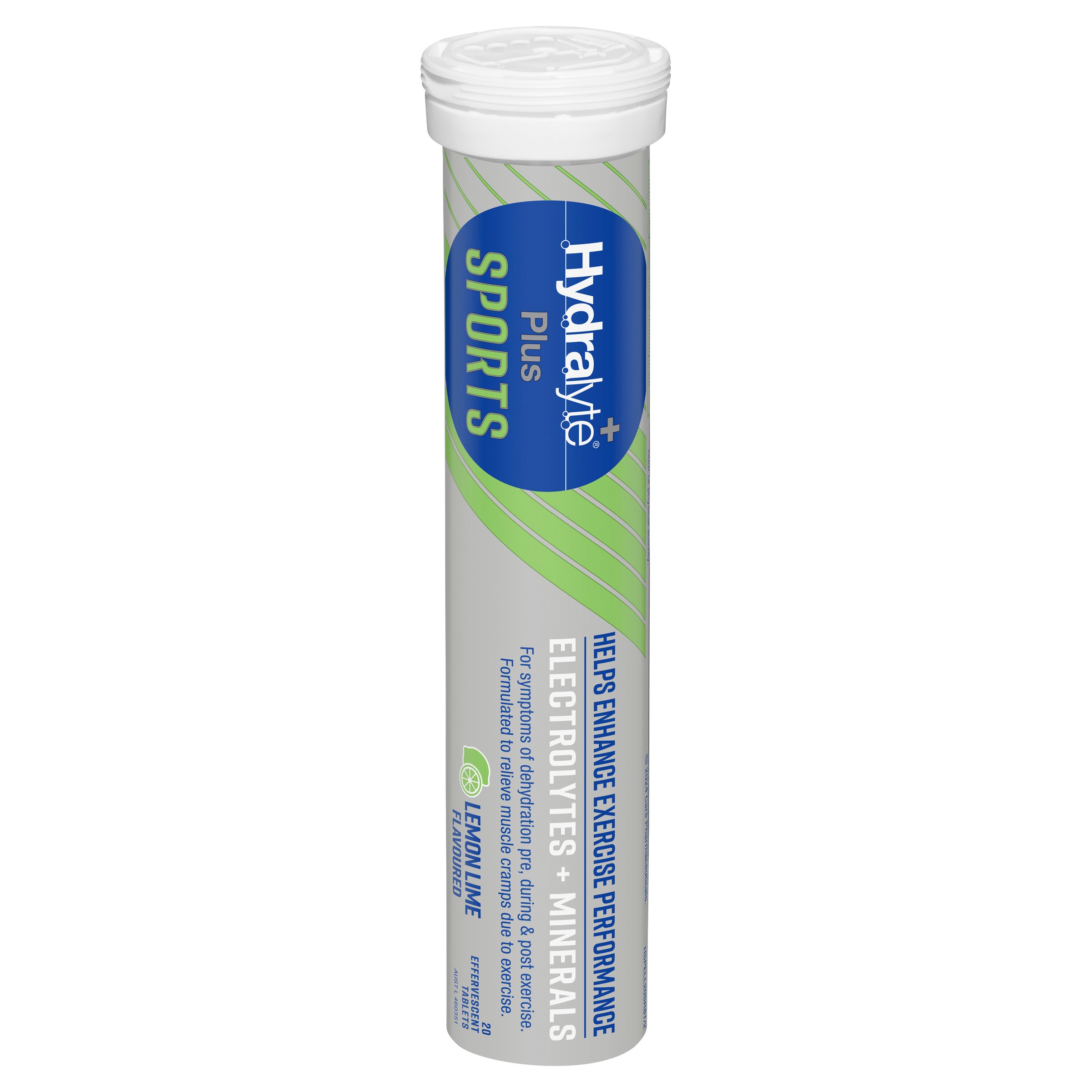 Hydralyte Plus Sports Effervescent Lemon Lime 20 tablets - Image 8