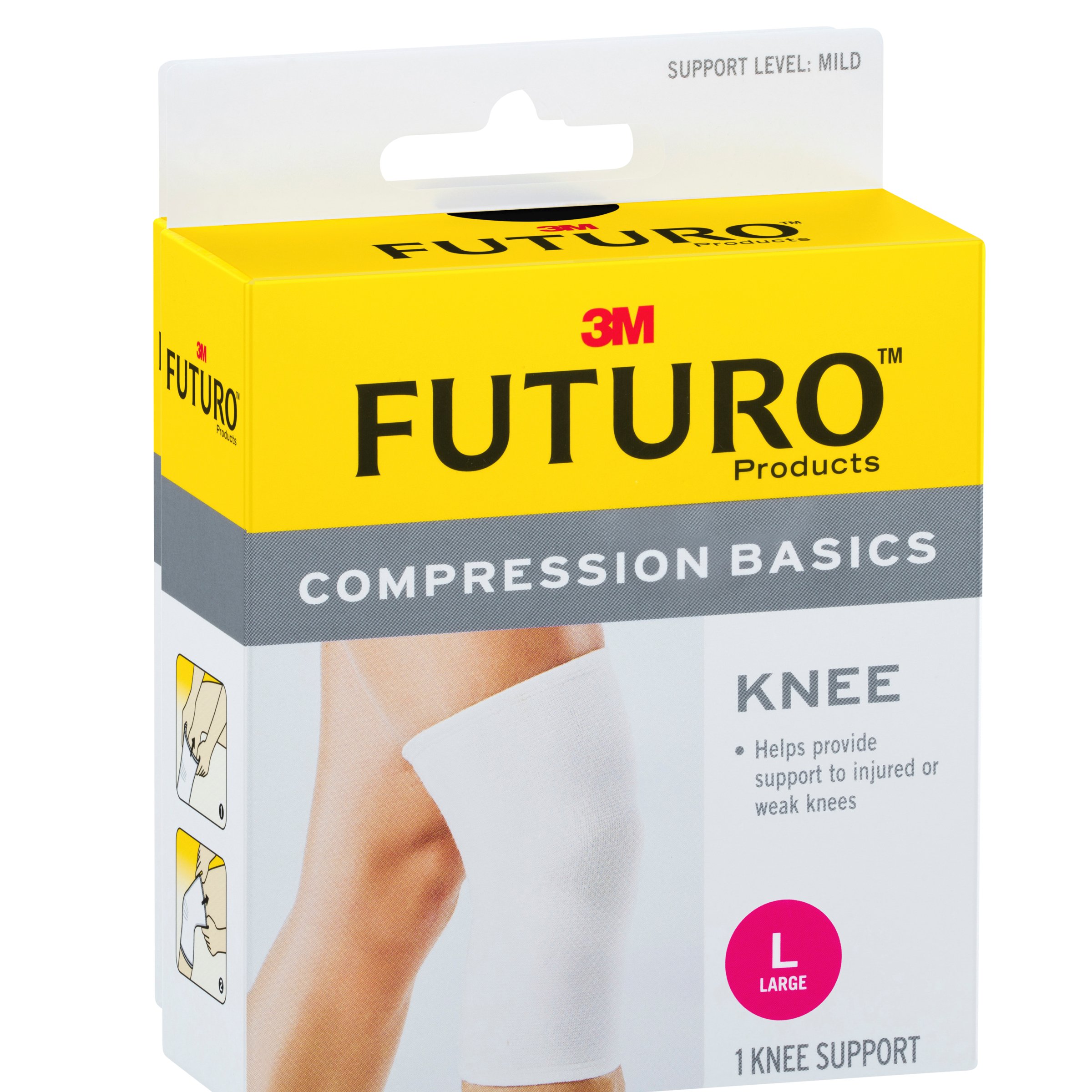 Futuro Compression Basics Elastic Knee Support Large 1 each - Image 1