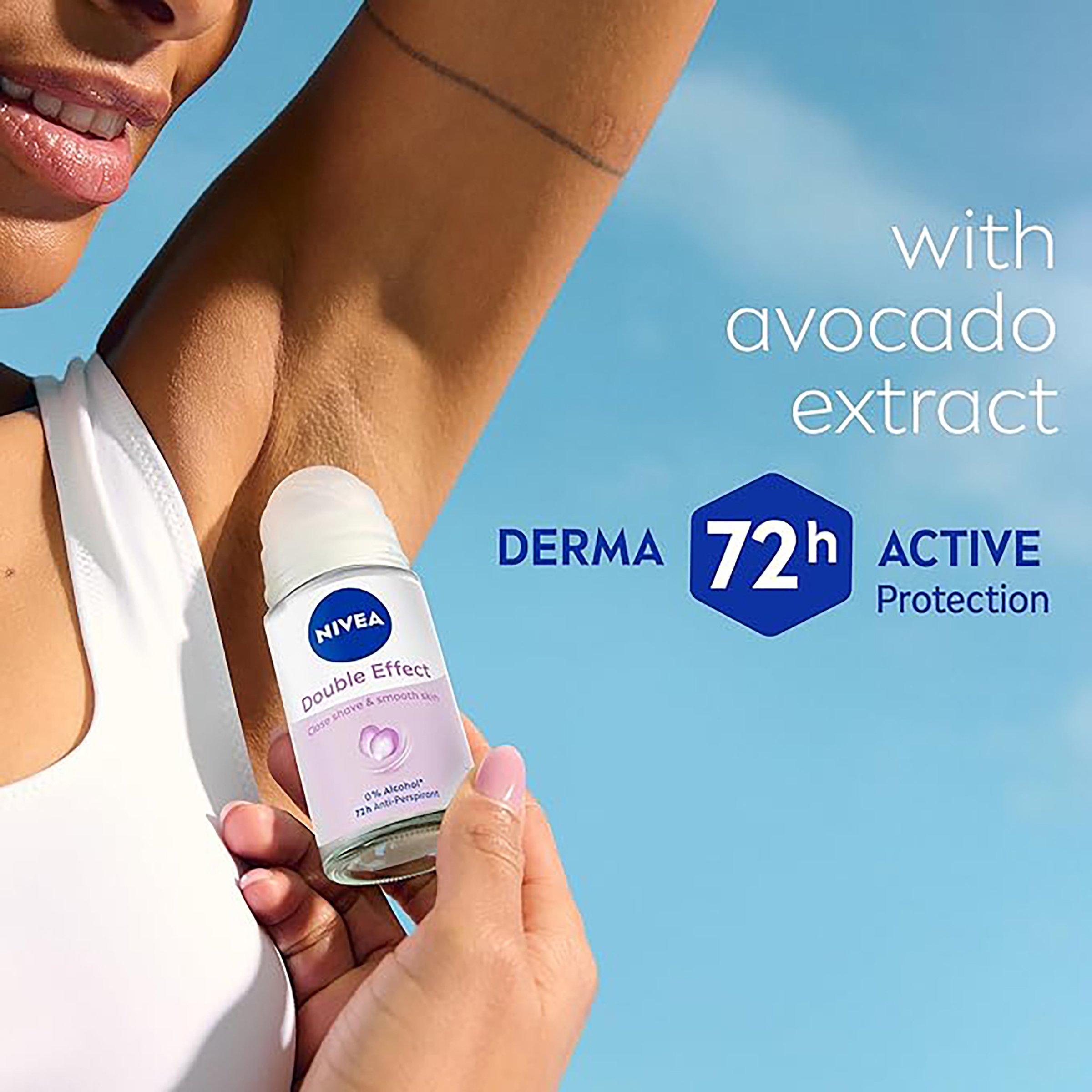 Nivea Deodrant Roll On Double Effect 50ml - Image 6