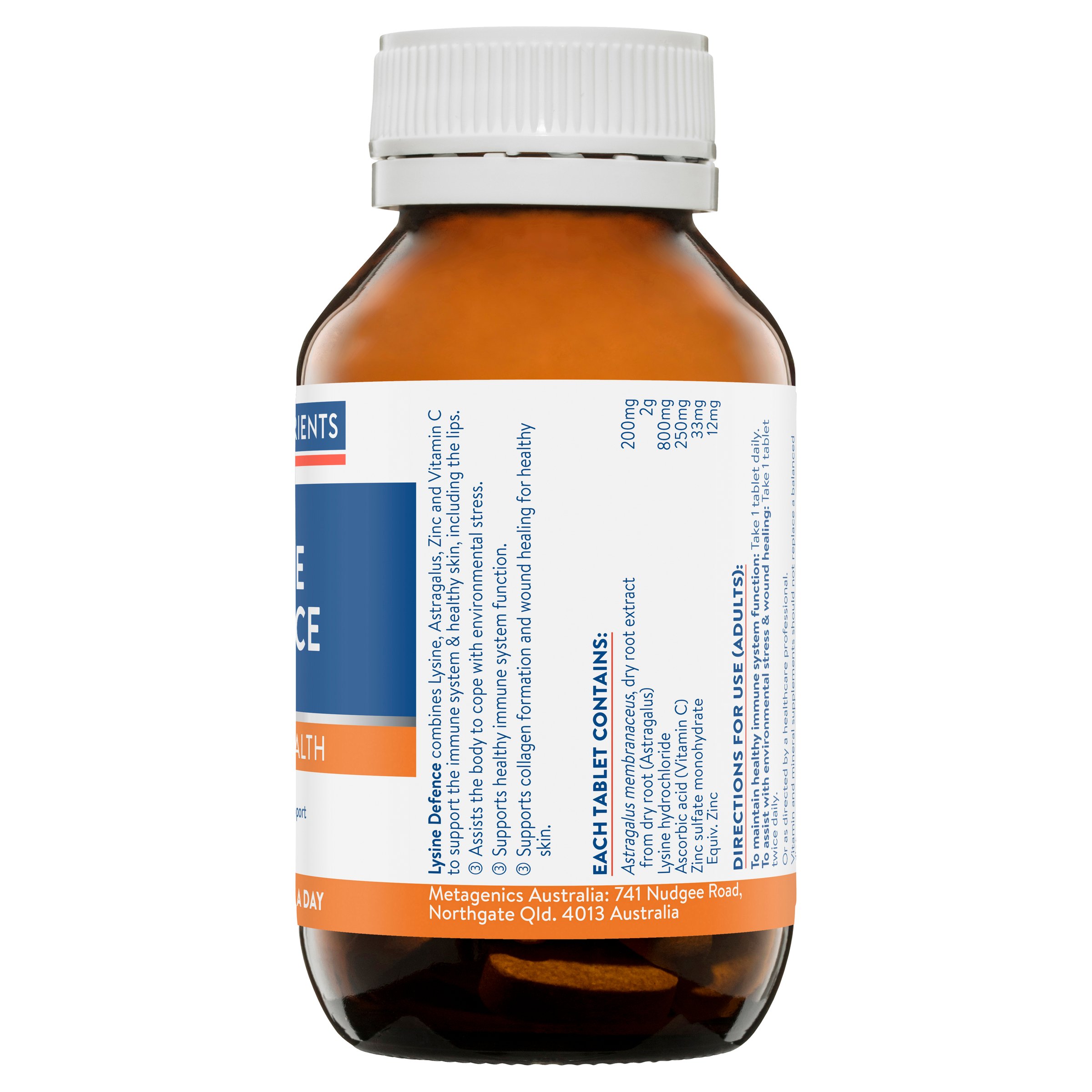 Ethical Nutrients Lysine Defence 60 tablets - Image 2