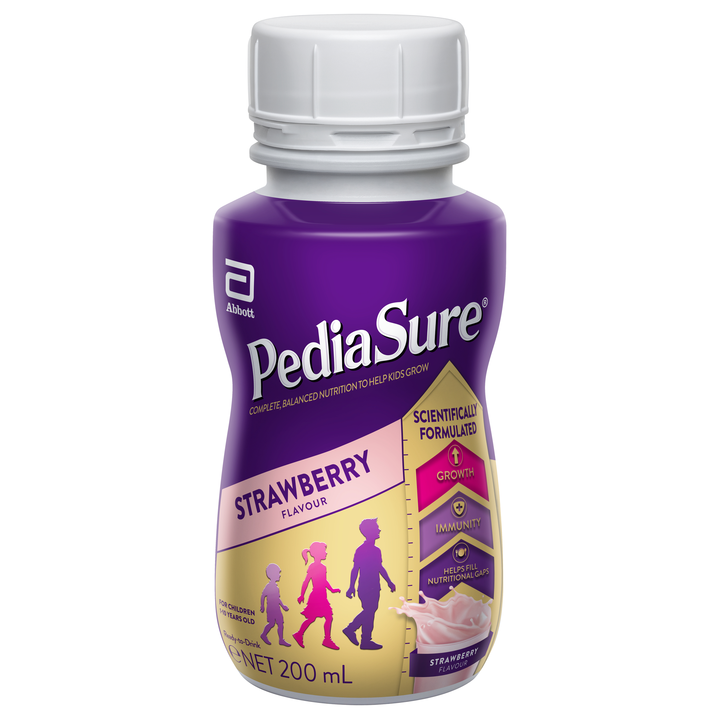 PediaSure Ready To Drink Bottle Strawberry 200ml - Image 1