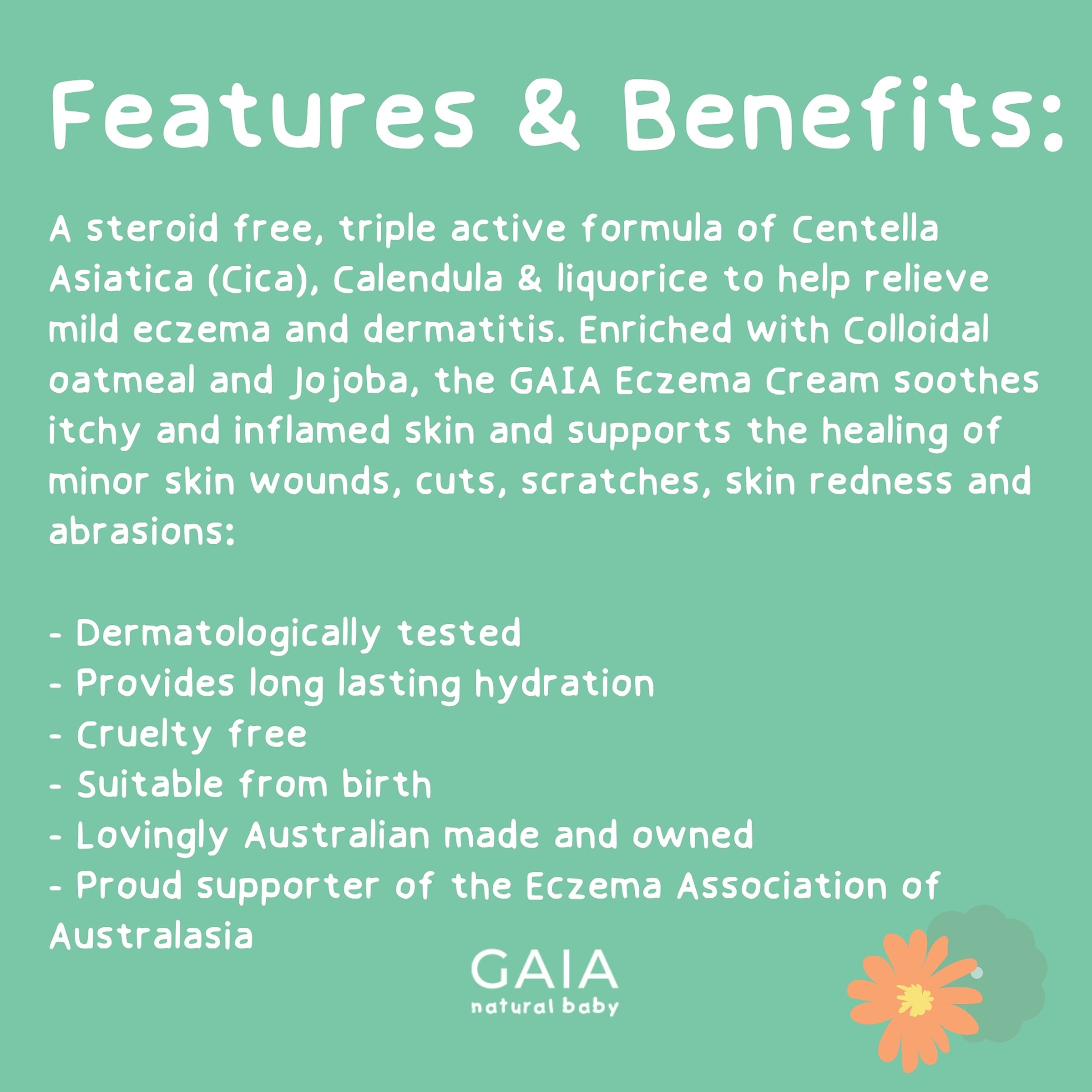 Gaia Natural Baby Eczema Cream 100g - Image 4