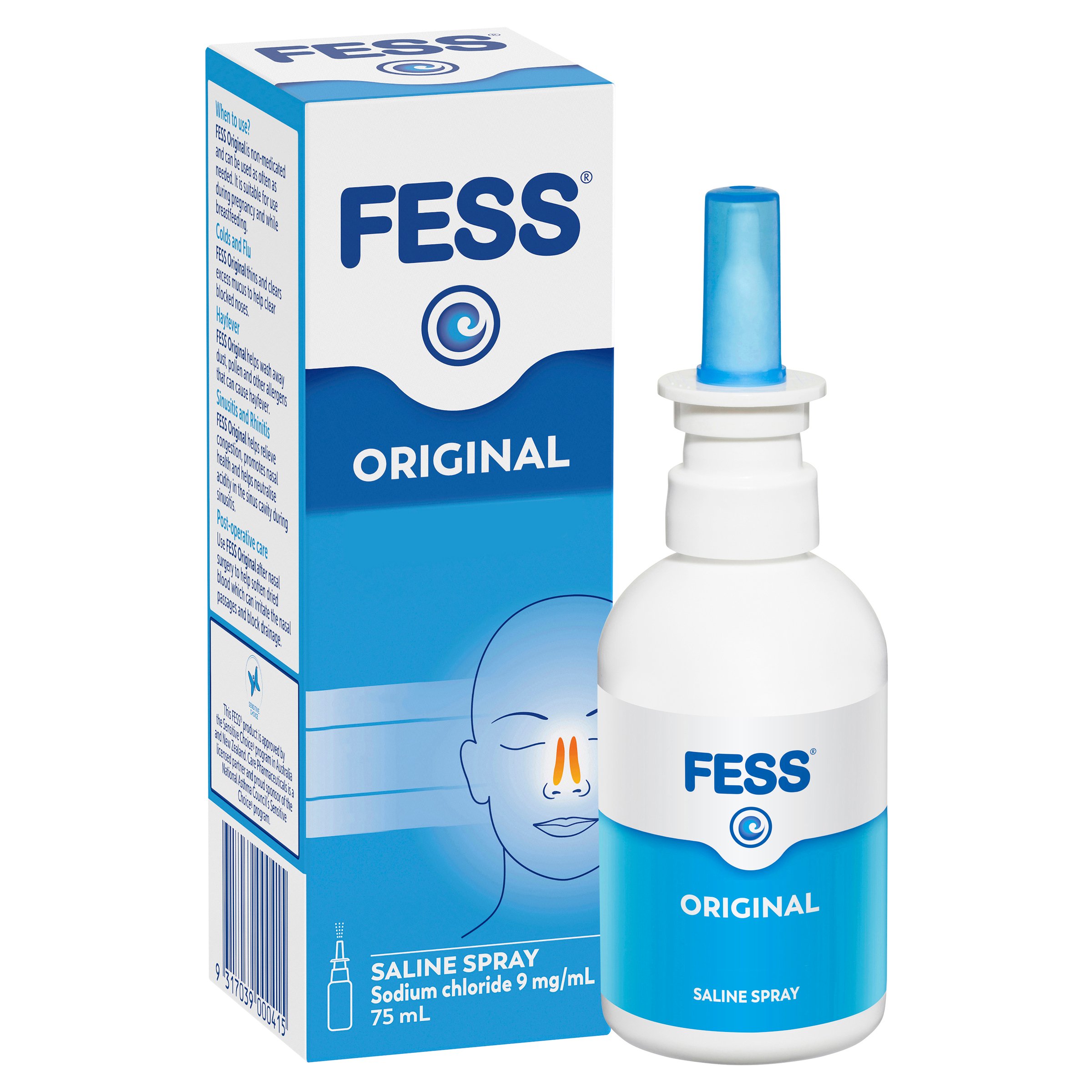 Fess Saline Nasal Spray 75ml - Image 10