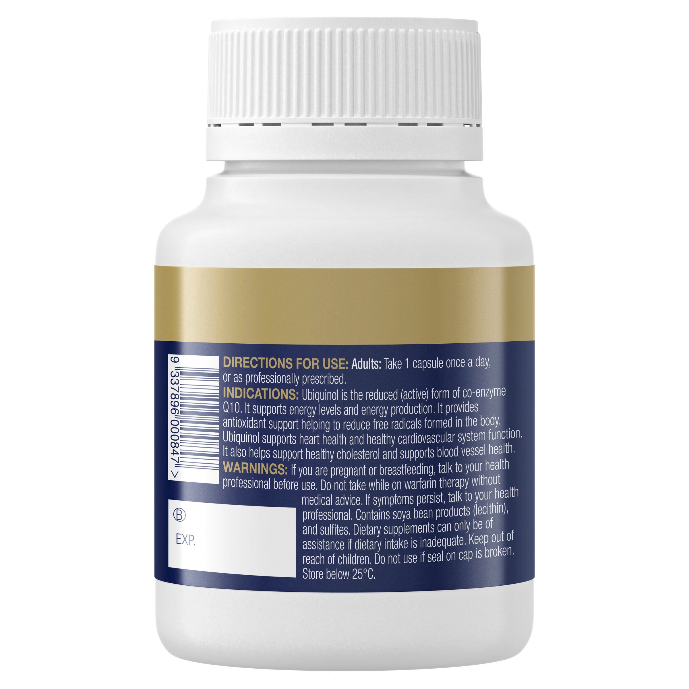 BioCeuticals Ubiquinol BioActive 300mg - 30 capsules - Image 3