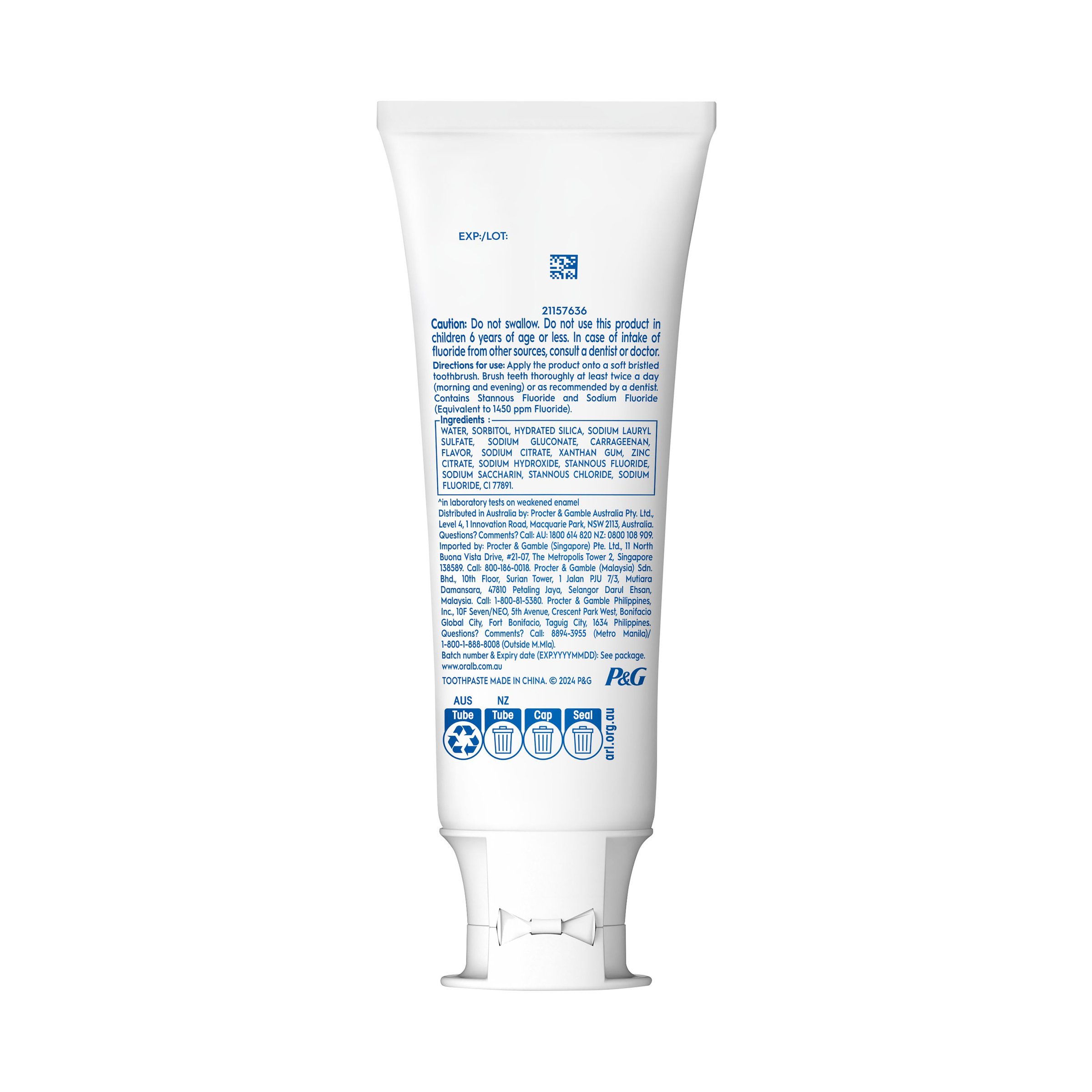 Oral-B Dental Science Gum And Enamel Daily Protect 110g - Image 8
