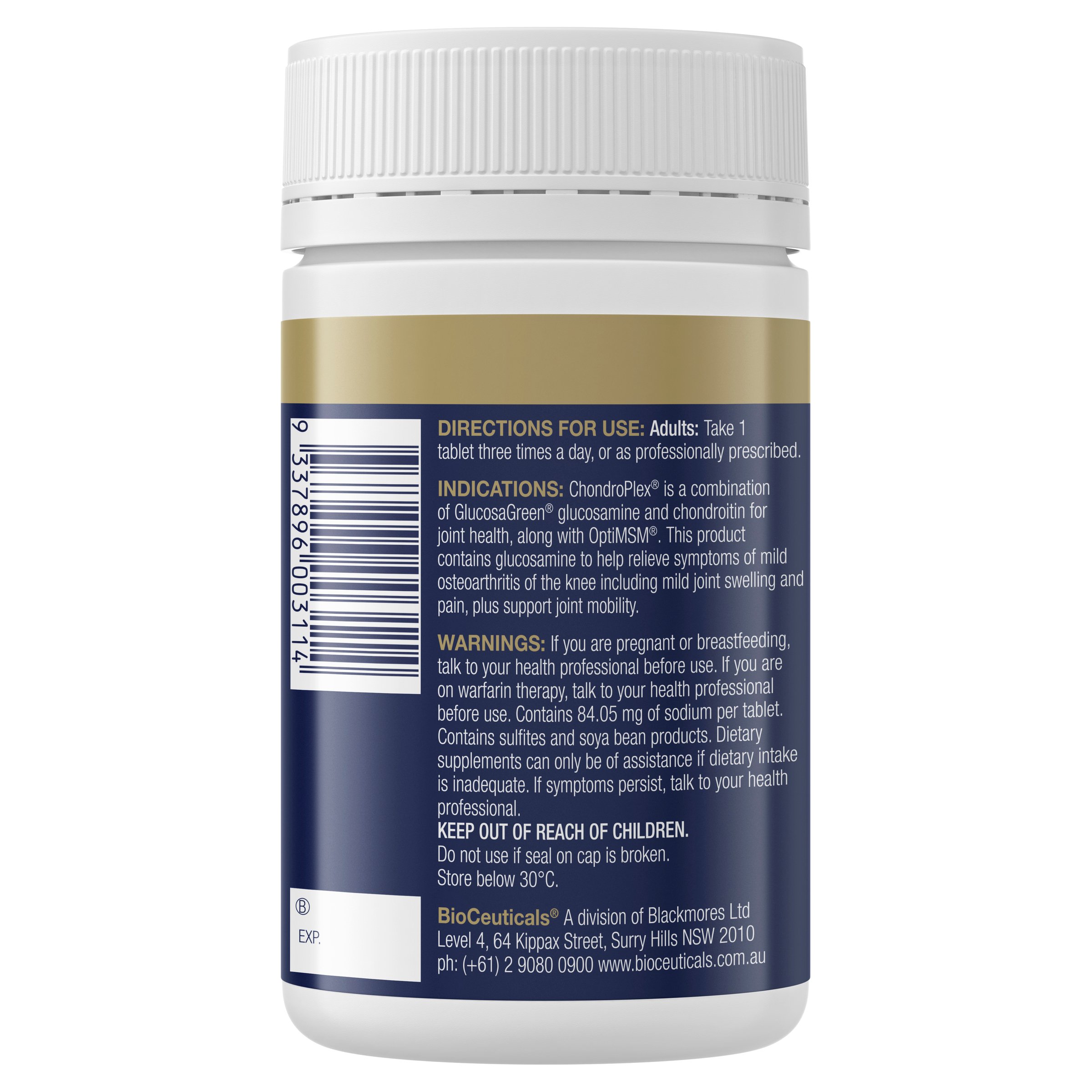 BioCeuticals ChondroPlex 120 tablets - Image 3