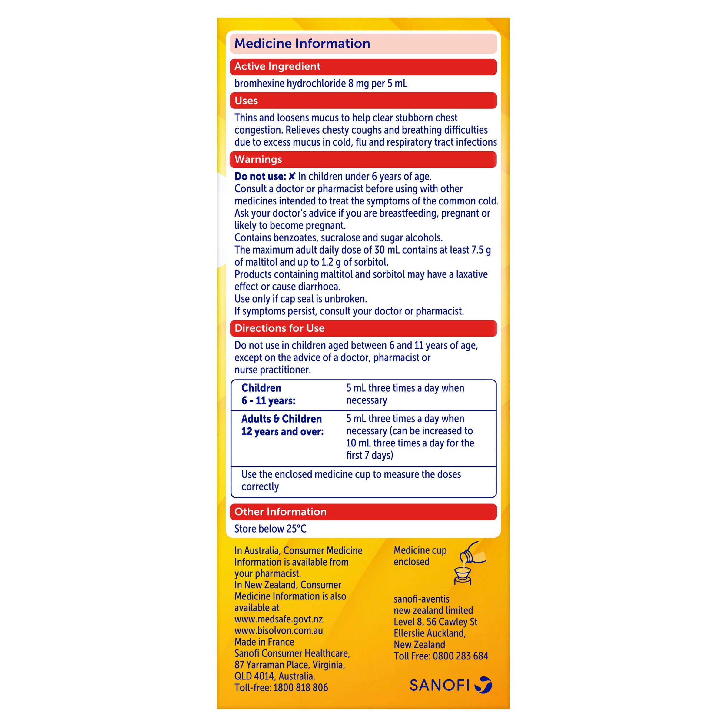 Bisolvon Chesty Forte 200ml - Image 3