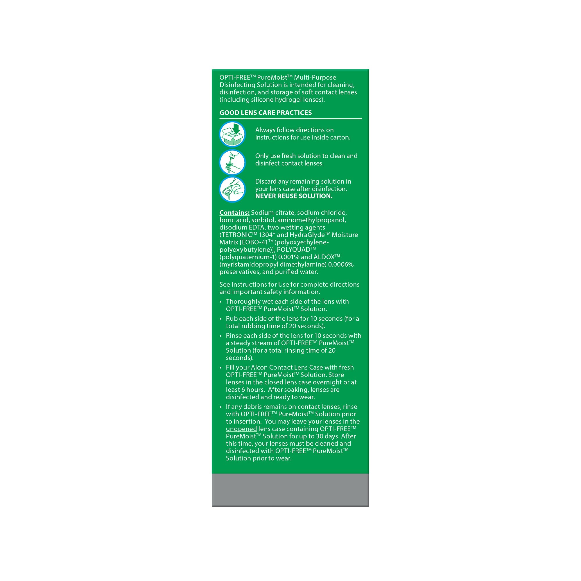 Opti-Free Pure Moist Multi-Purpose Disinfecting Solution 90ml - Image 3