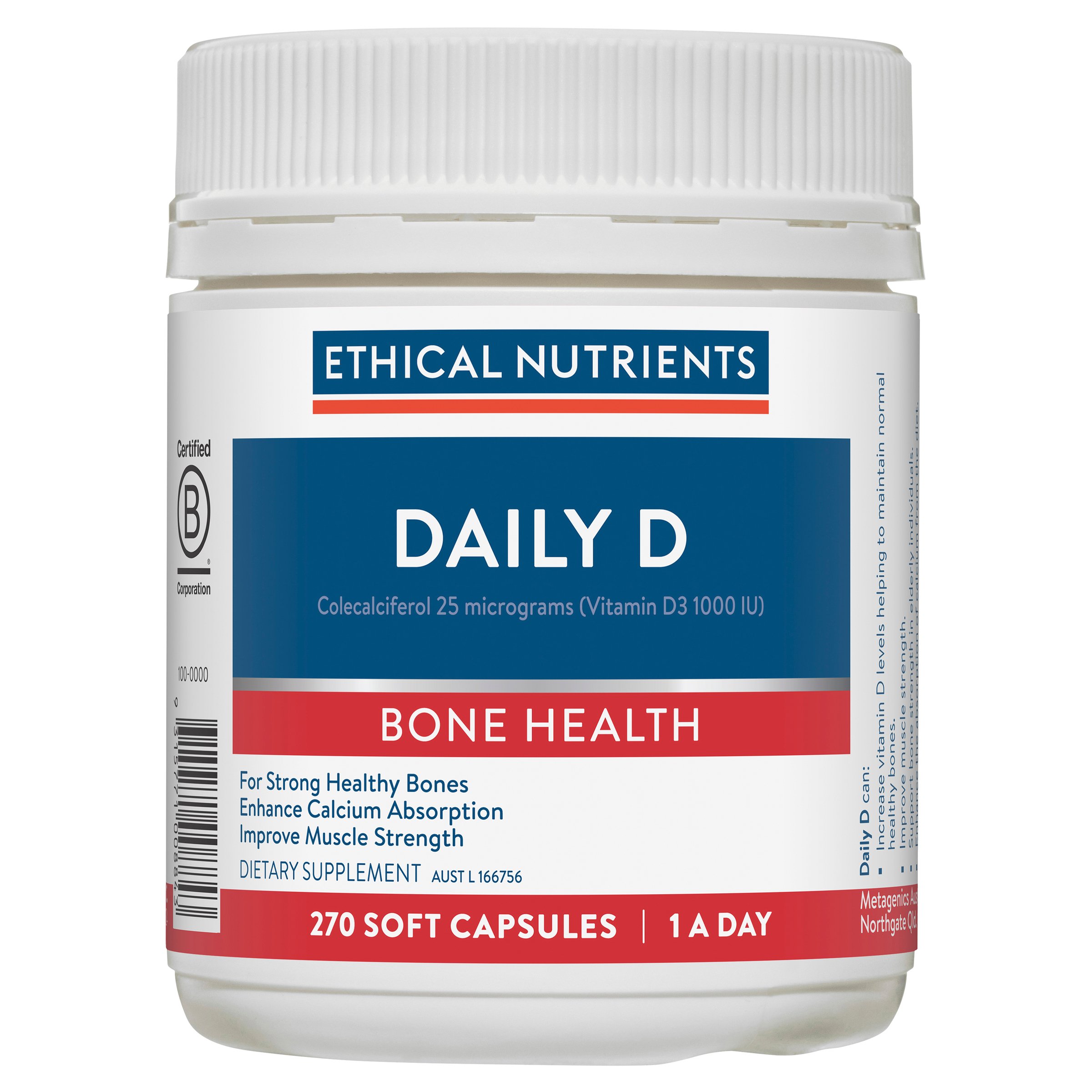 Ethical Nutrients Daily D - 270 capsules - Image 1