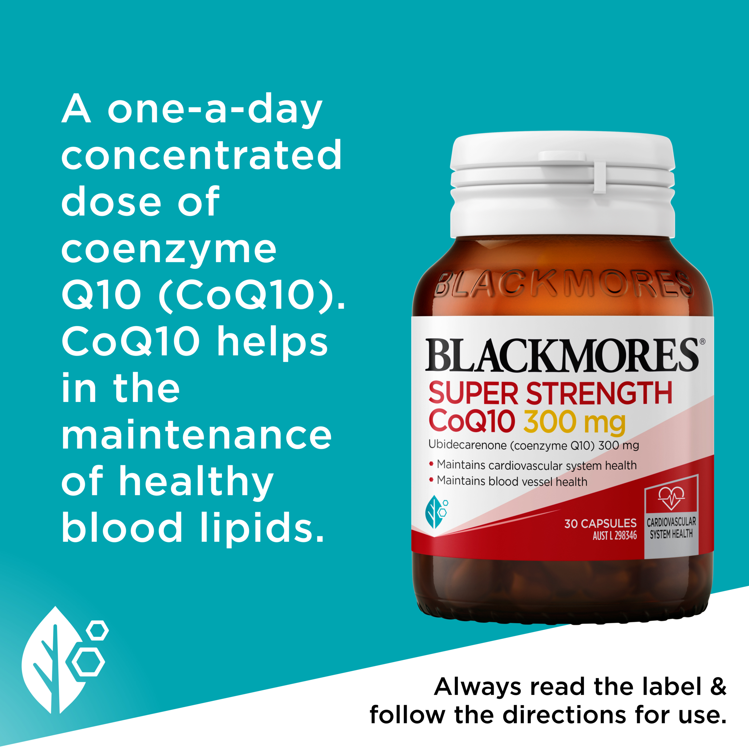 Blackmores Super Strength CoQ10 300mg - 30 capsules - Image 6
