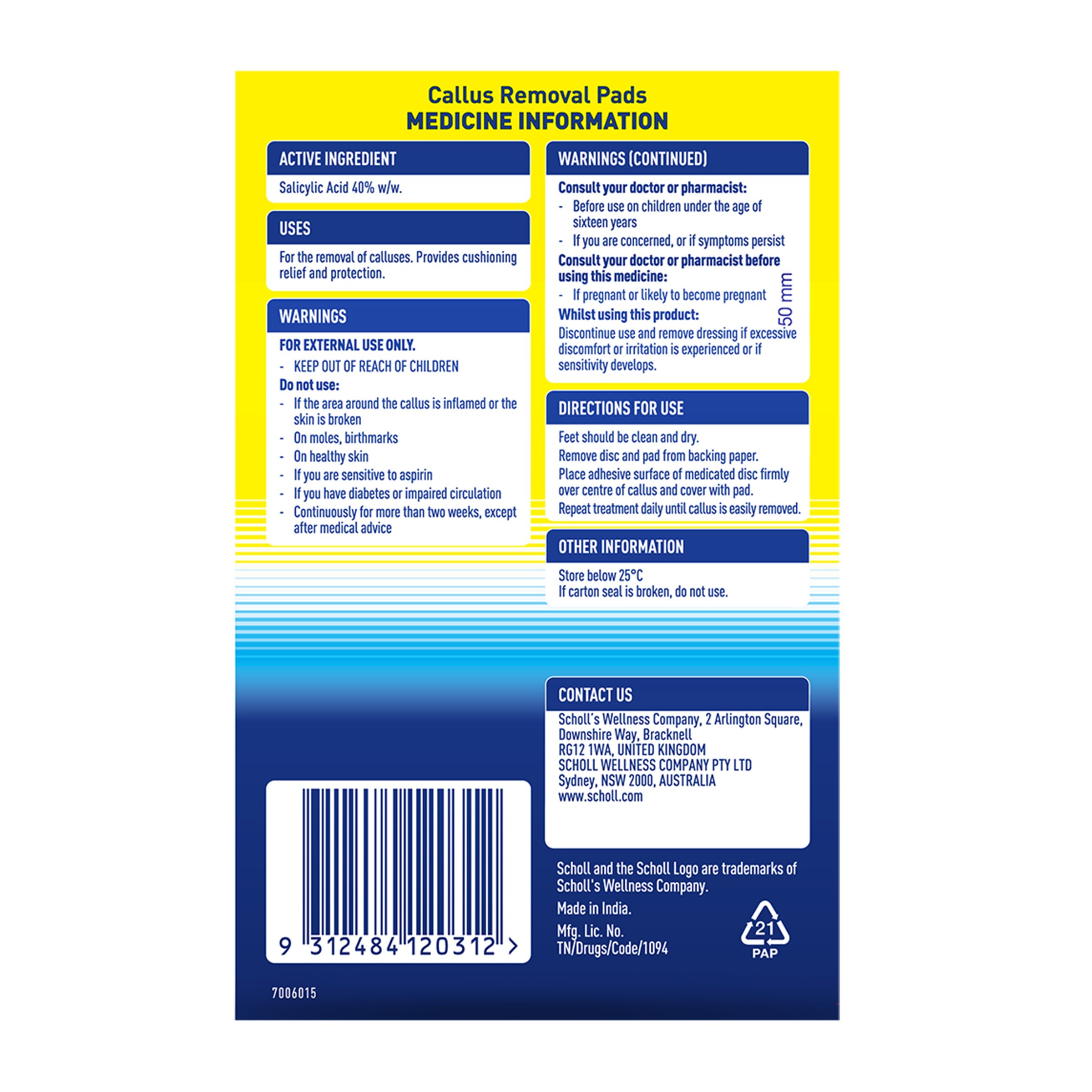 Scholl Callus Remover Pads 1 pack - Image 2
