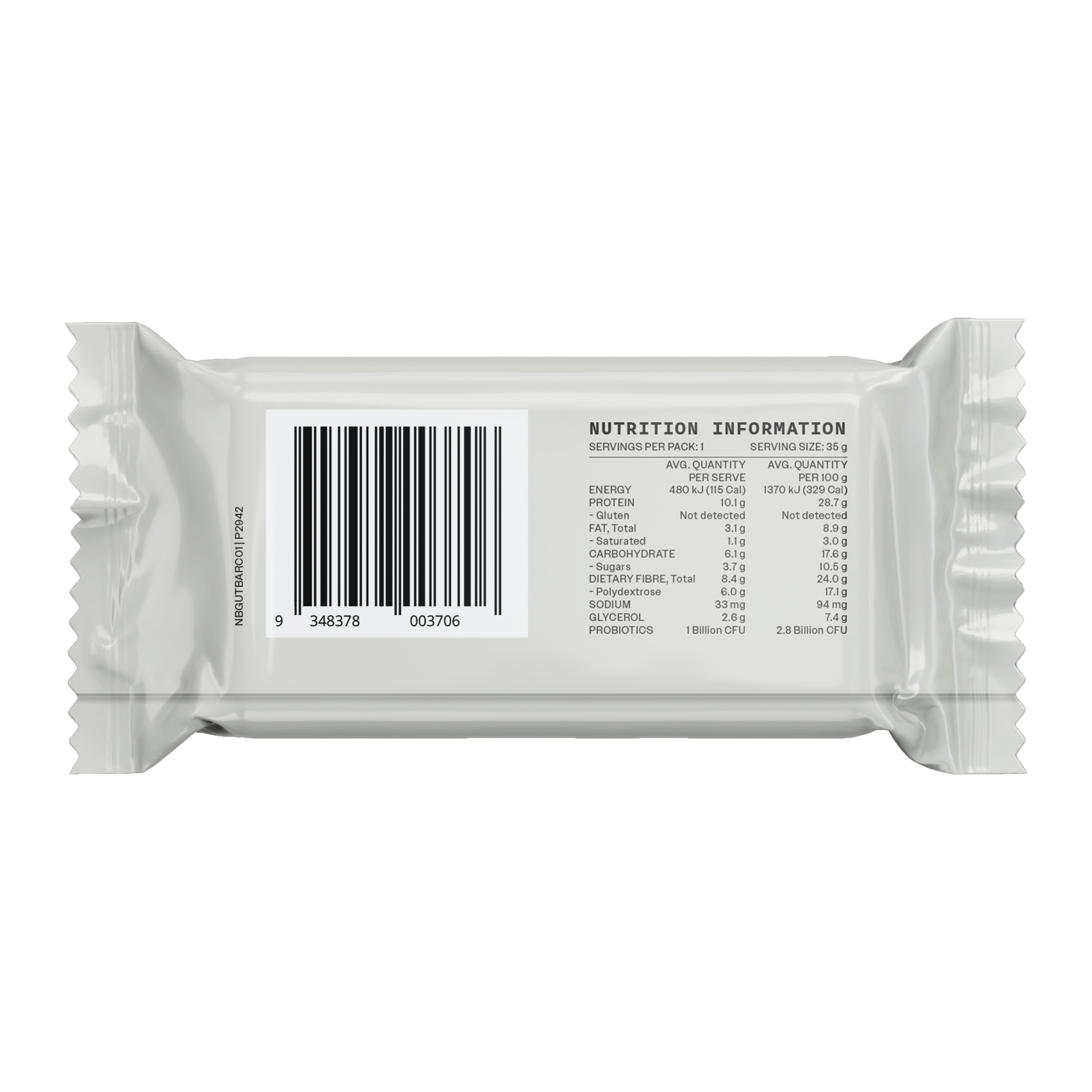 Nutrabalance Gut Health Protein Bar Choc Fudge Flavour 35g - Image 2