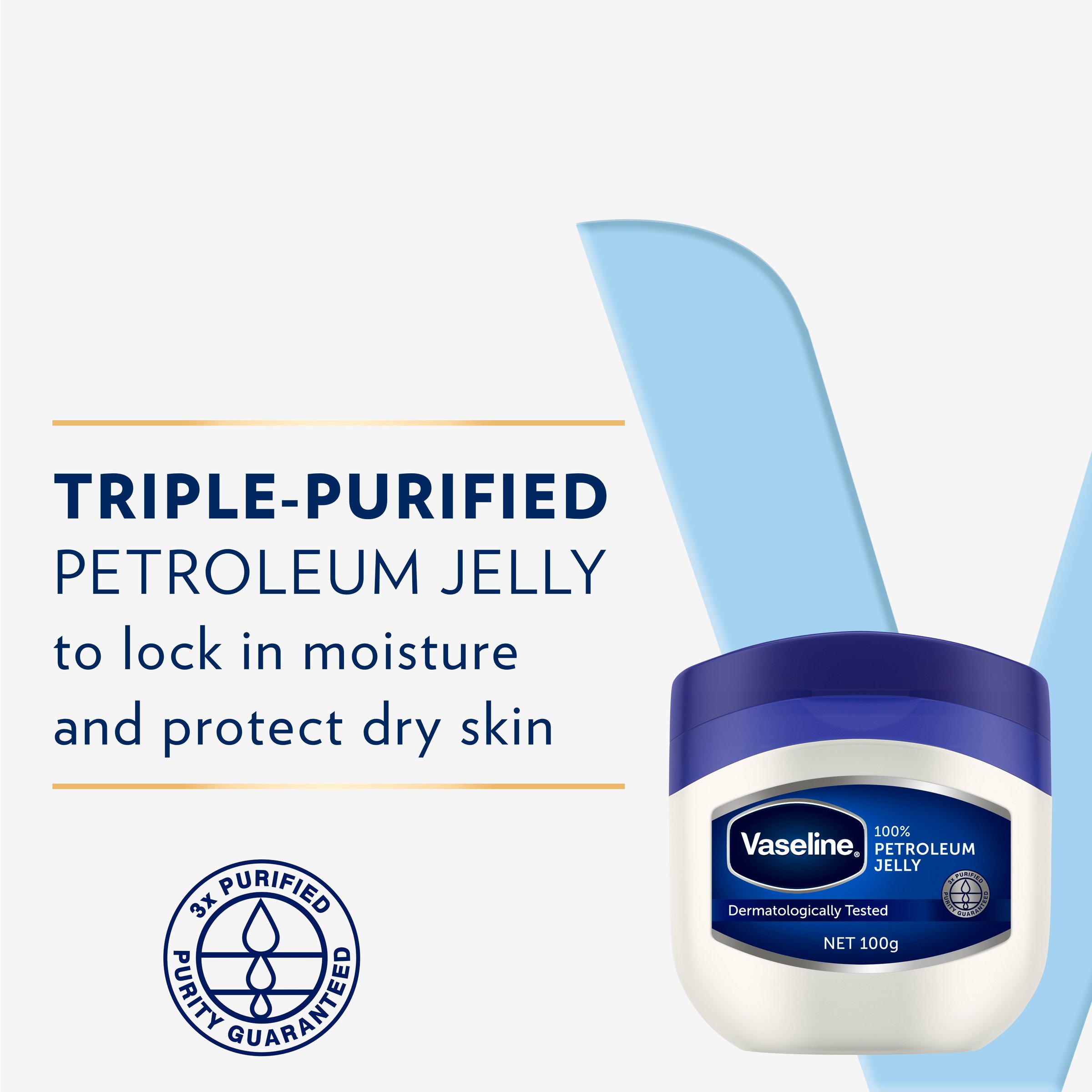 Vaseline White Petroleum Jelly Jar 100g - Image 5