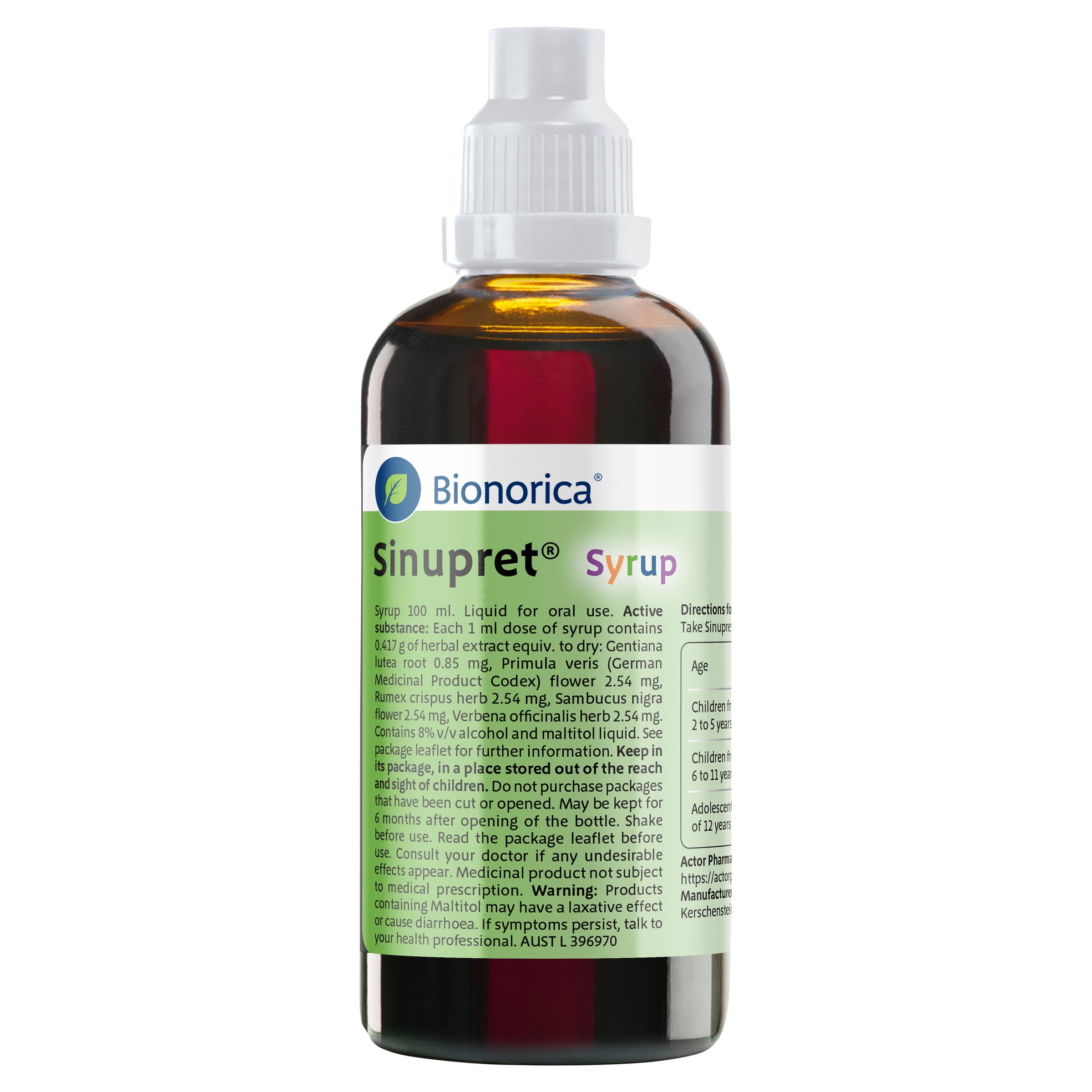 Sinupret Syrup Kids 2+ Cherry Flavour 100ml - Image 6