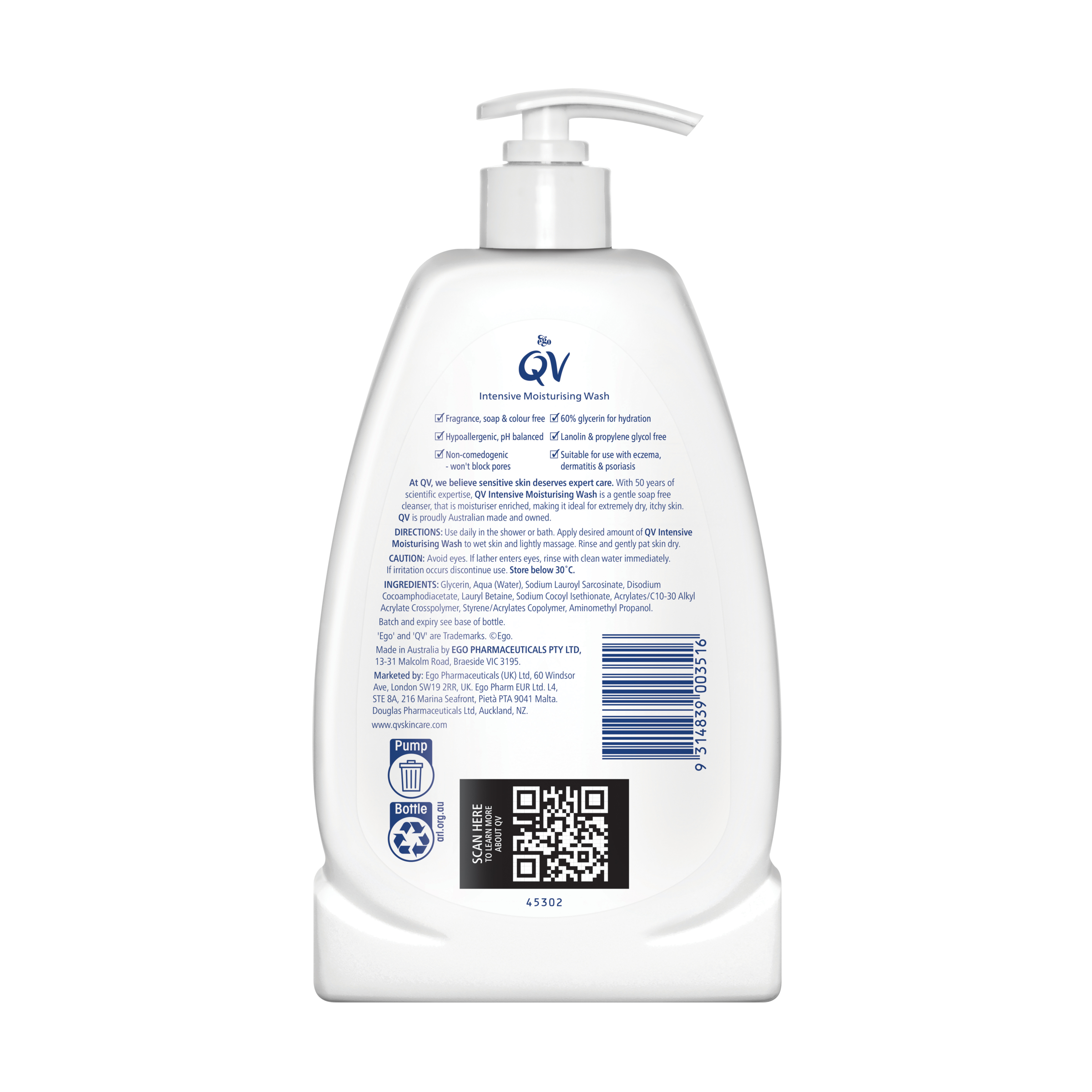 Ego QV Intensive Moisturising Cleanser 500ml - Image 2