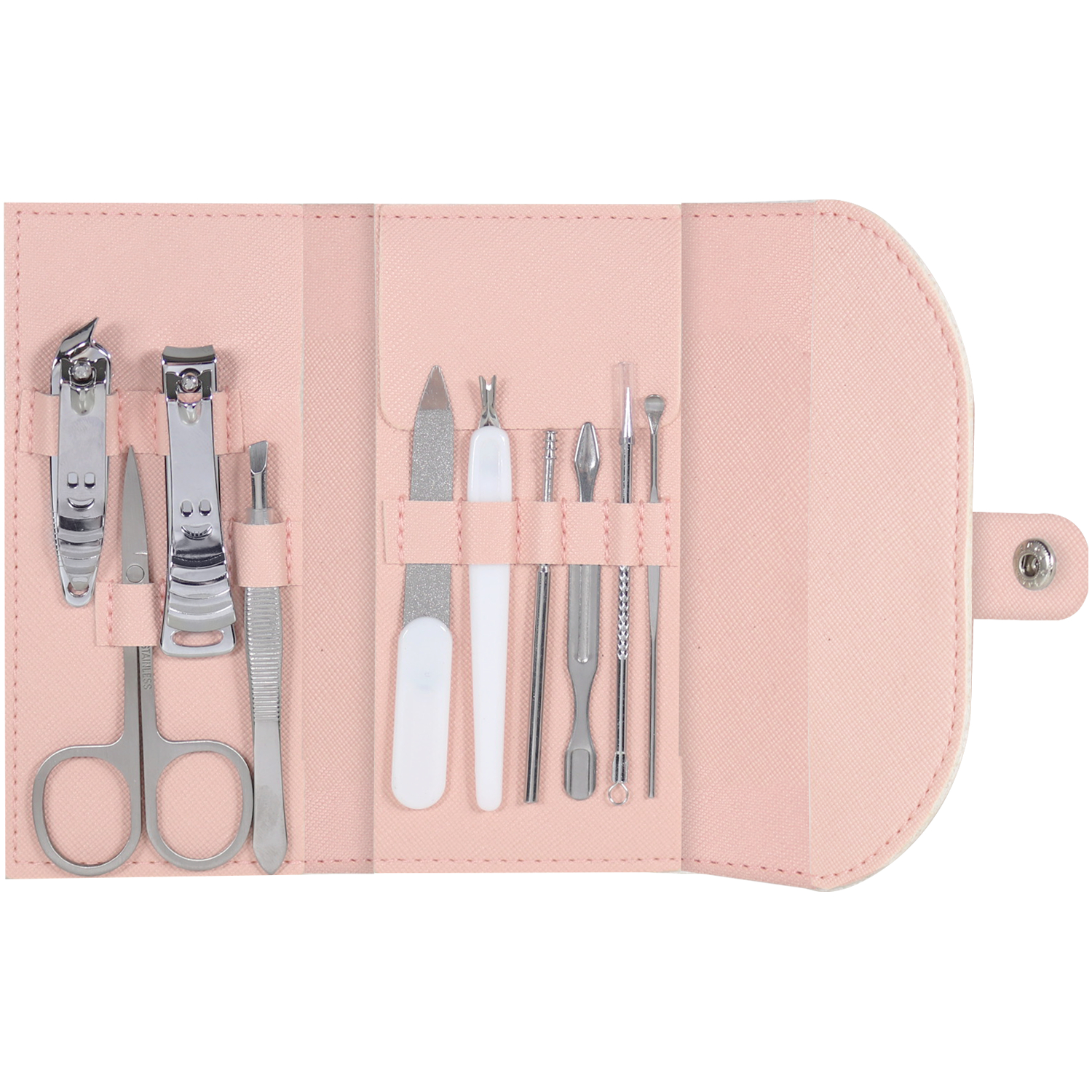 Wicked Sista Boxed Manicure Set Blush Pink 10 piece - Image 2