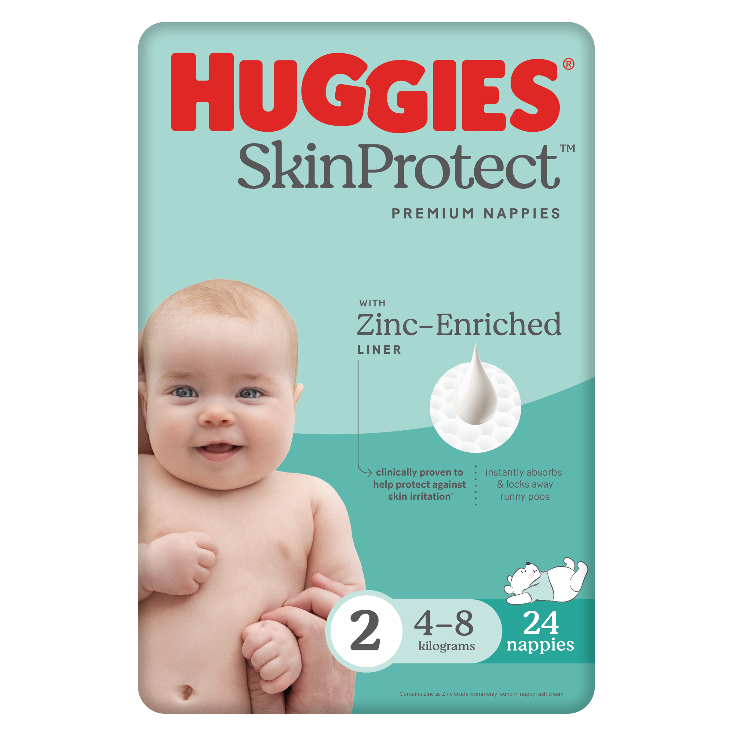 Huggies Nappies Ultimate Infant Convenience 24 pack - Image 1