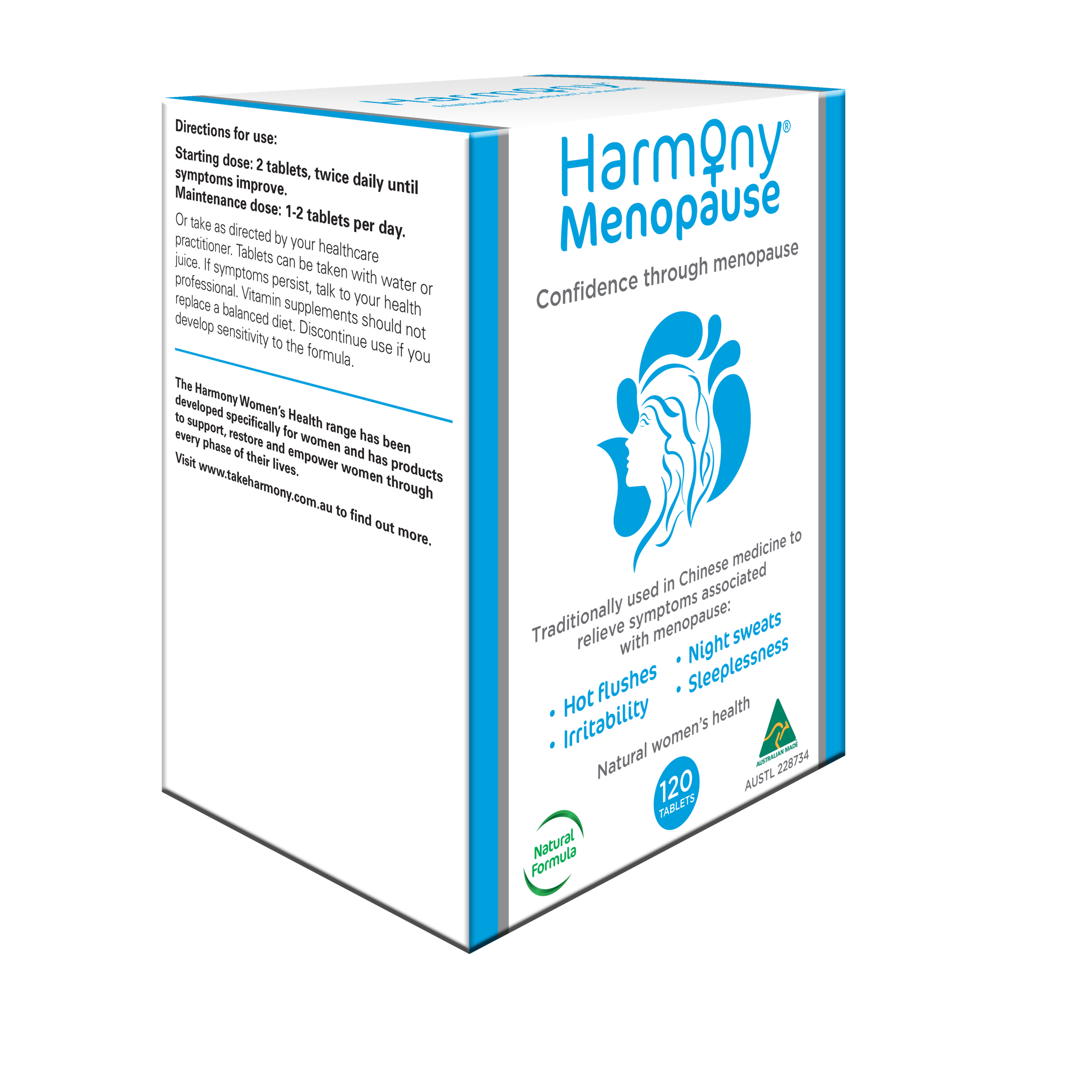 Harmony Menopause 120 tablets - Image 3