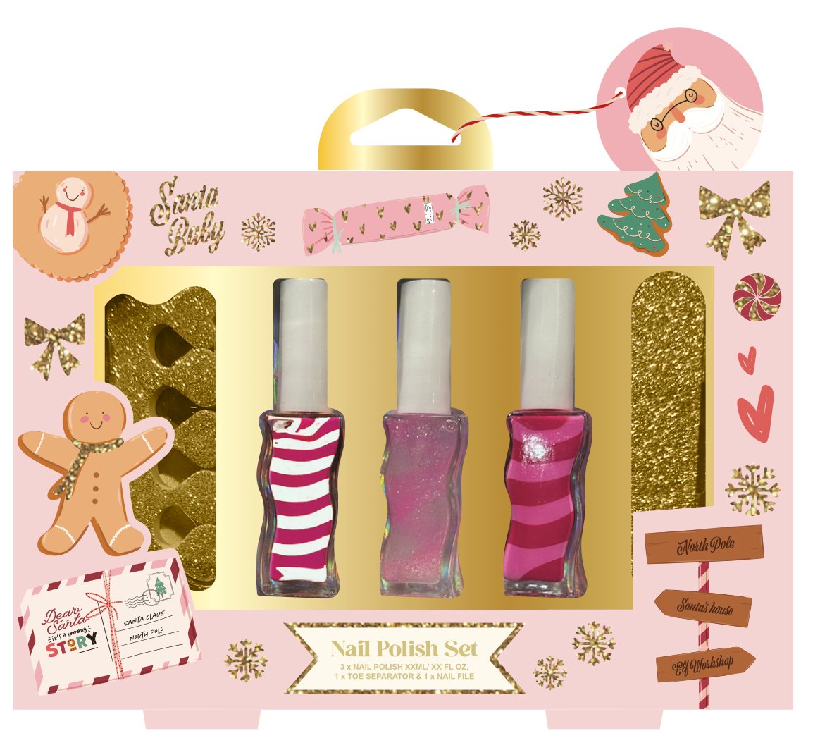 GFA Festive Swirl Nail Polish Set 5 piece