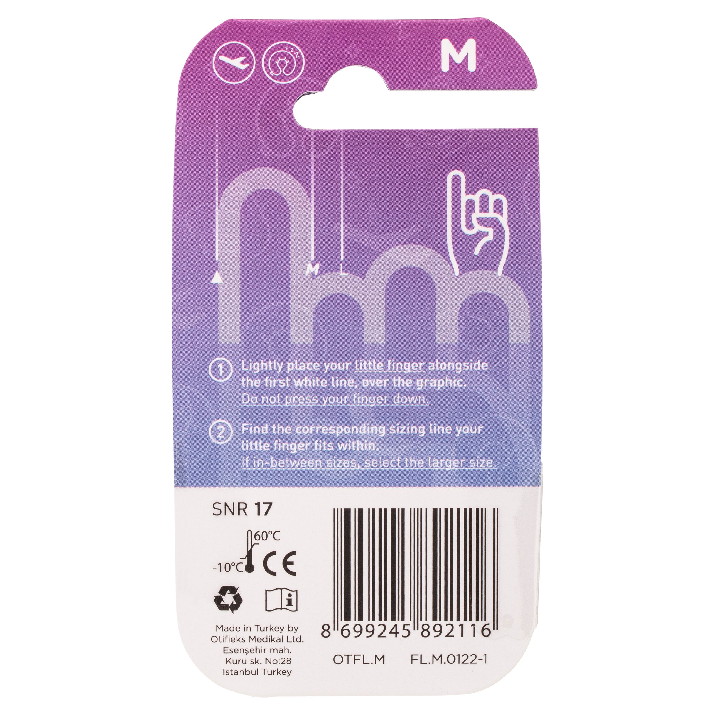 Otifleks Flier Earplugs Medium 1 pair - Image 2