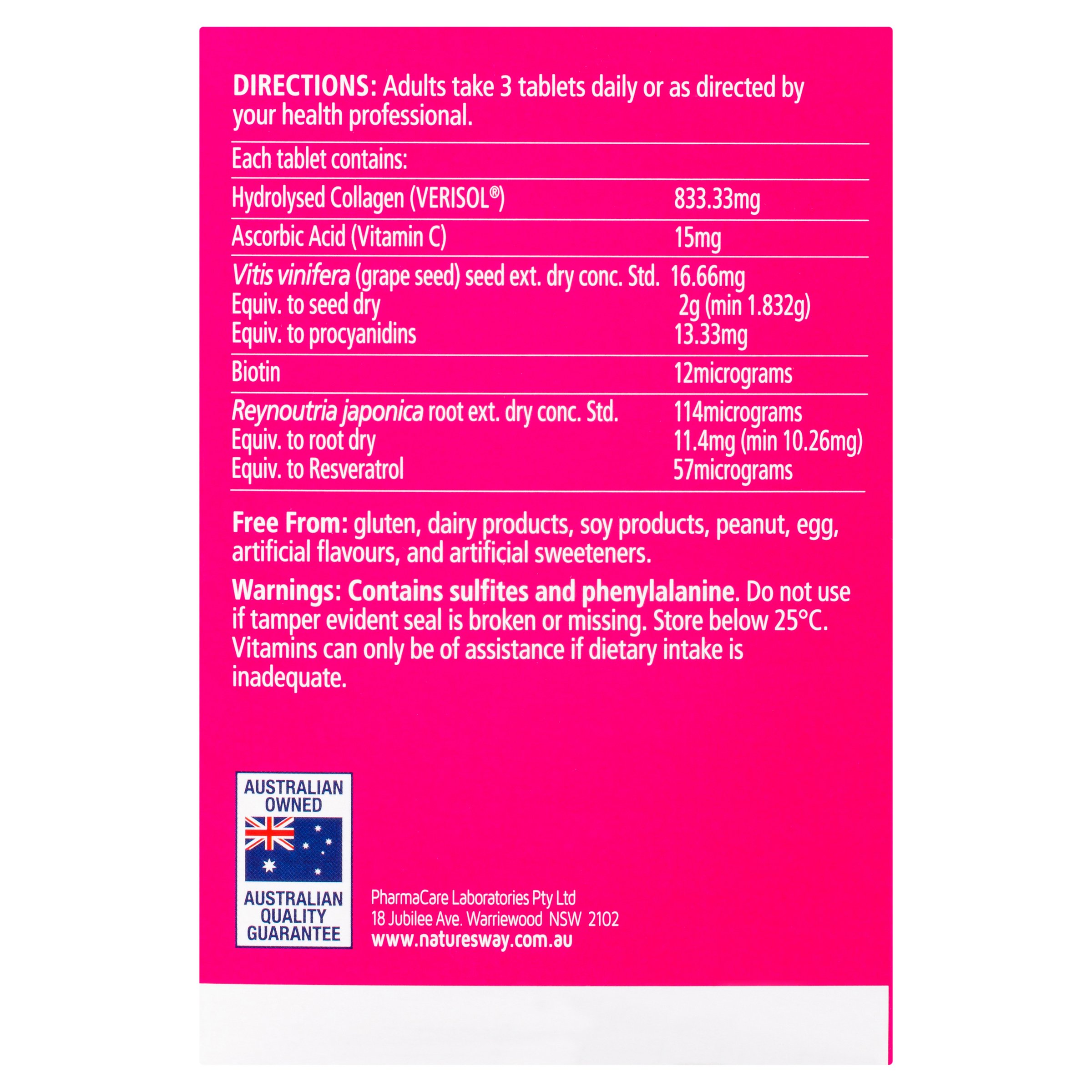 Nature's Way  Collagen Peptide 120 tablets - Image 4