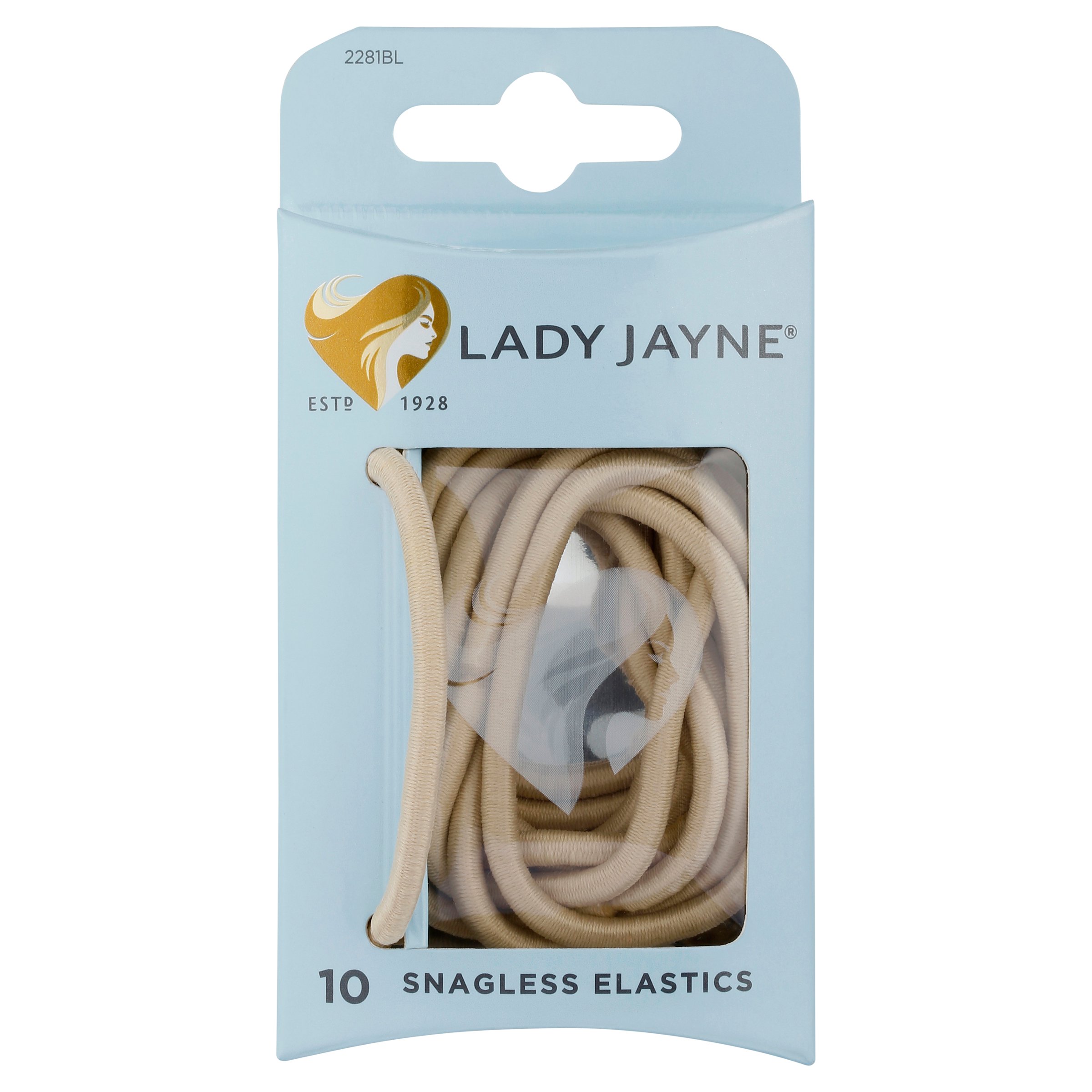 Lady Jayne Snagless Elastics Blonde 10 pack - Image 2