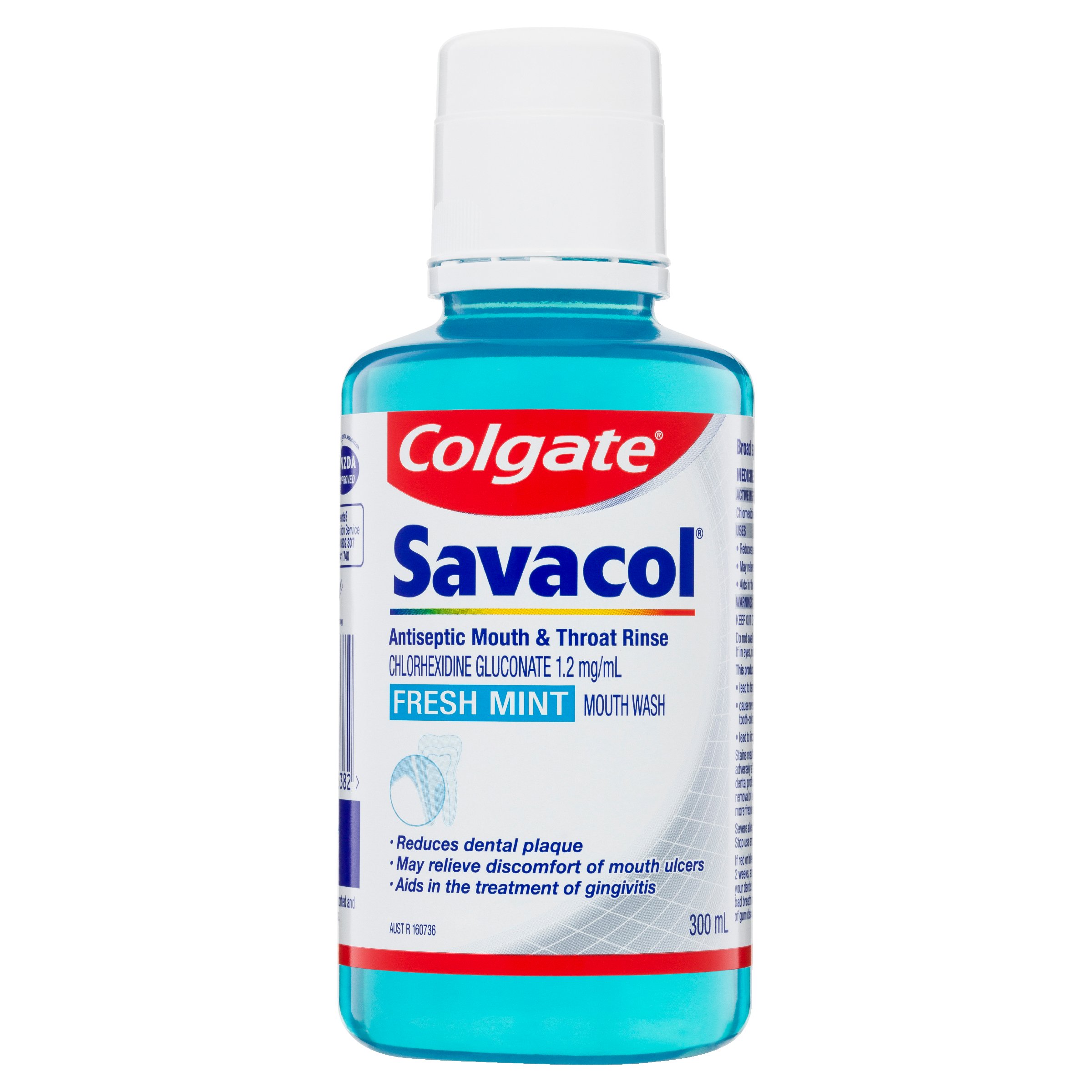 Colgate Savacol Mouth Rinse Fresh Mint 300ml - Image 1