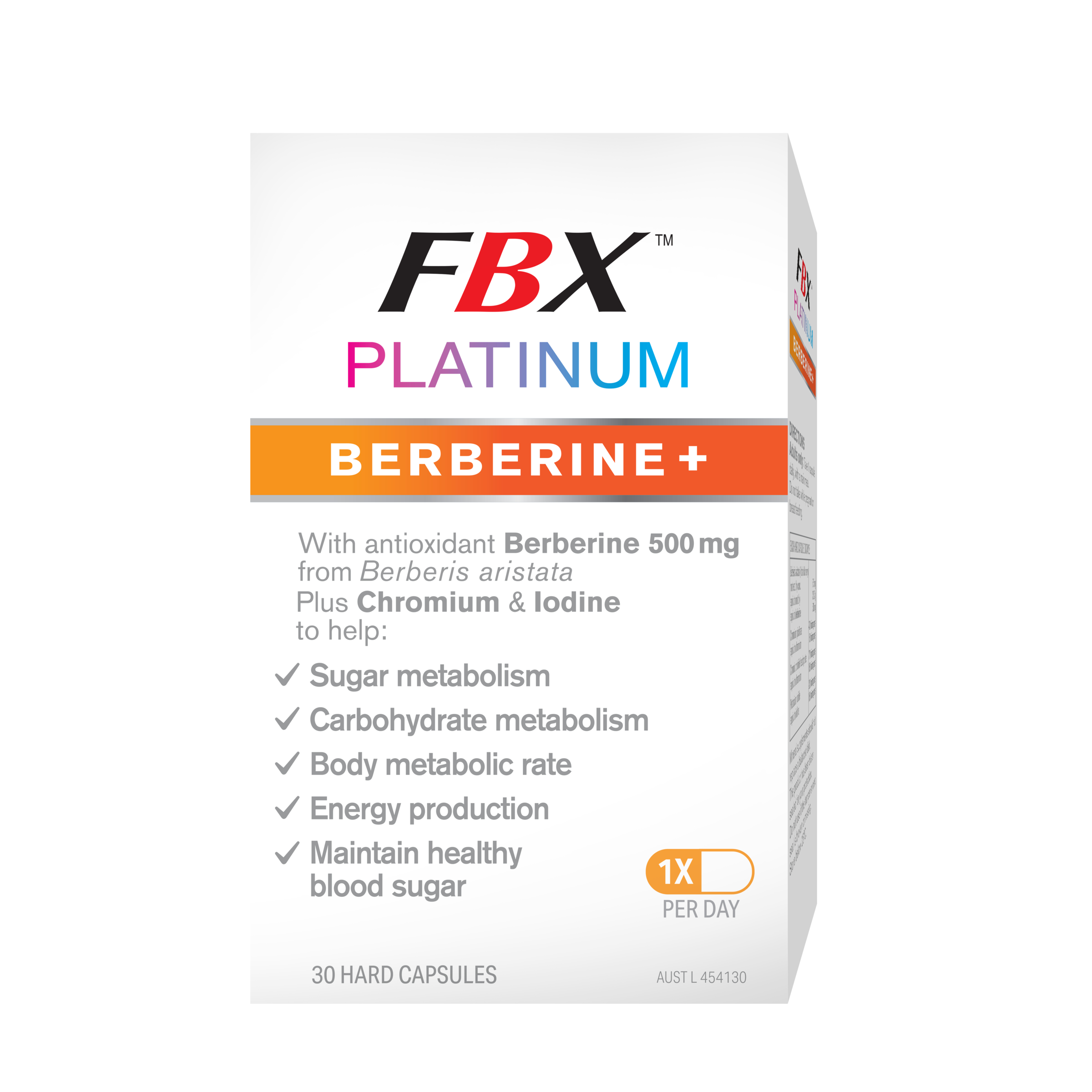 FBX Platinum Berberine+ 30 capsules - Image 1