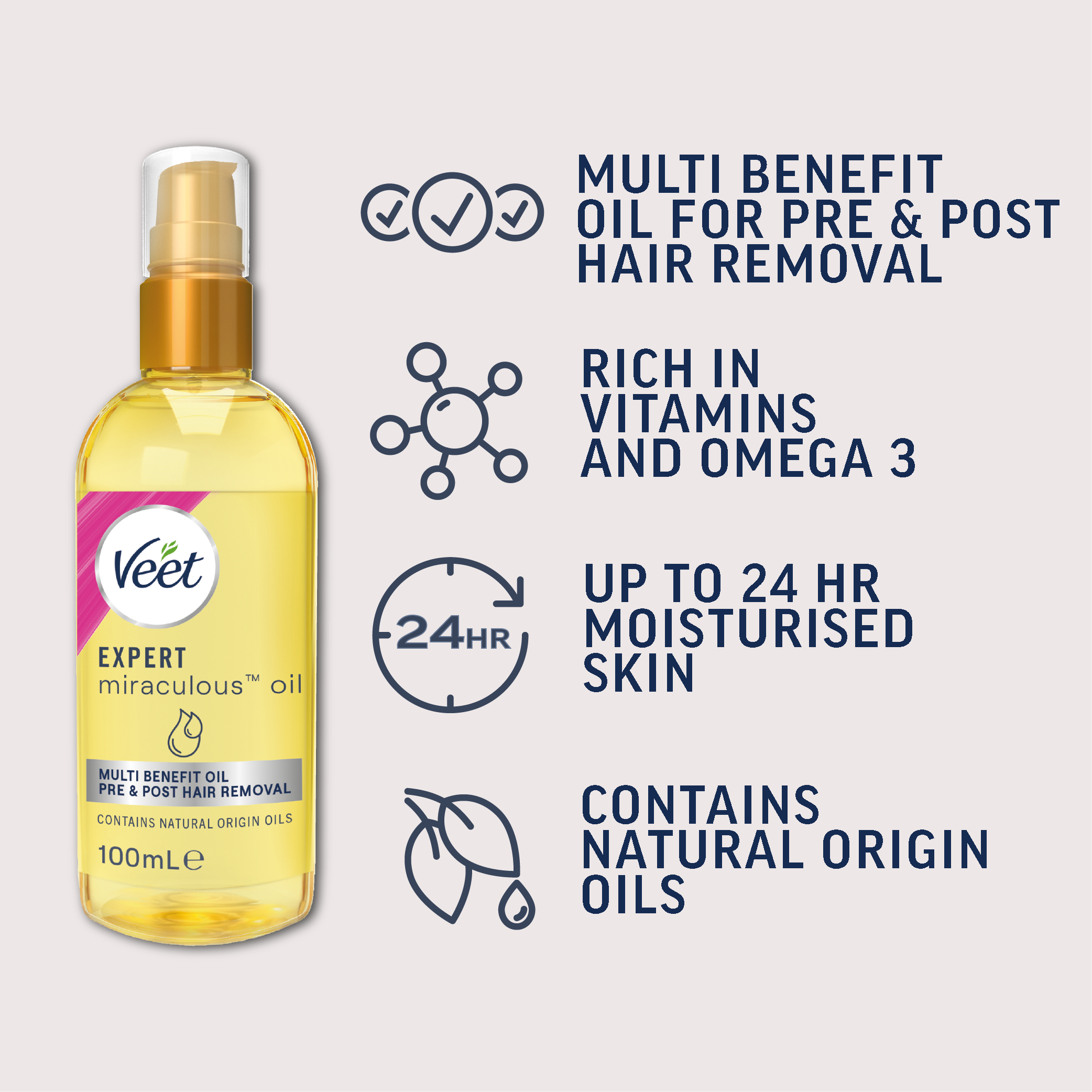 Veet Expert Miraculous Oil 100ml - Image 5