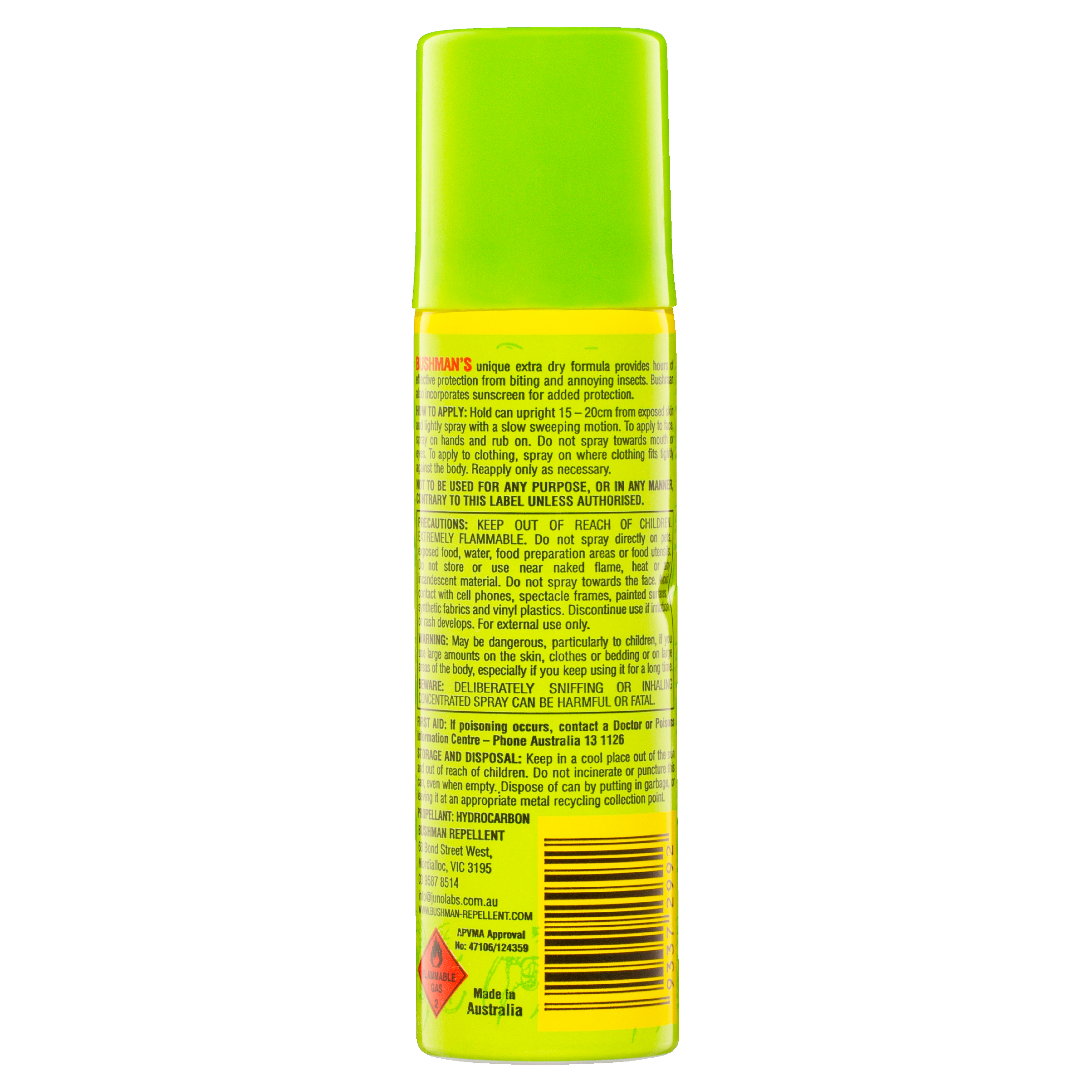 Bushman Plus Personal Insect Repellent With Sunscreen Aerosol Spray 50g - Image 2