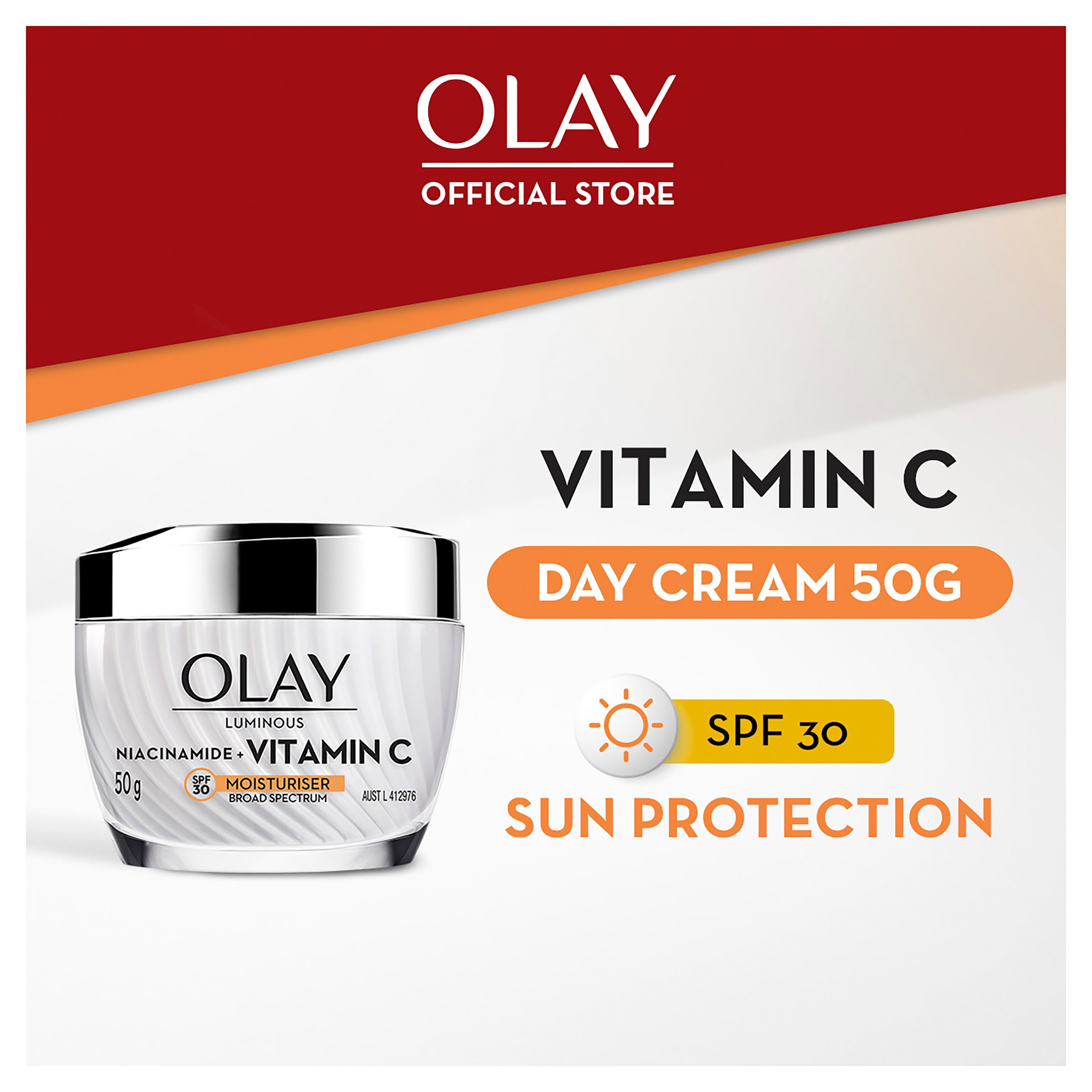 Olay Luminous Vitamin C Cream SPF30 - 50g - Image 5