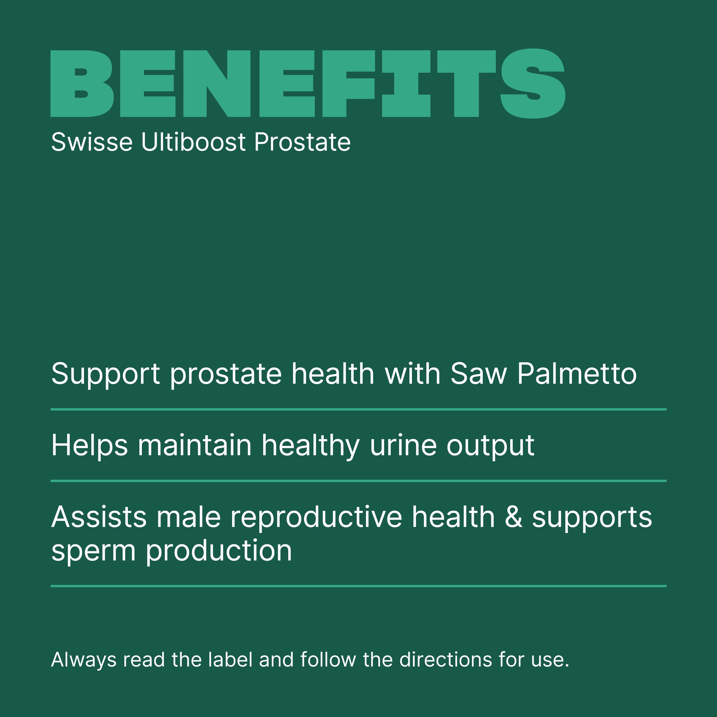 Swisse Ultiboost Prostate 50 tablets - Image 4