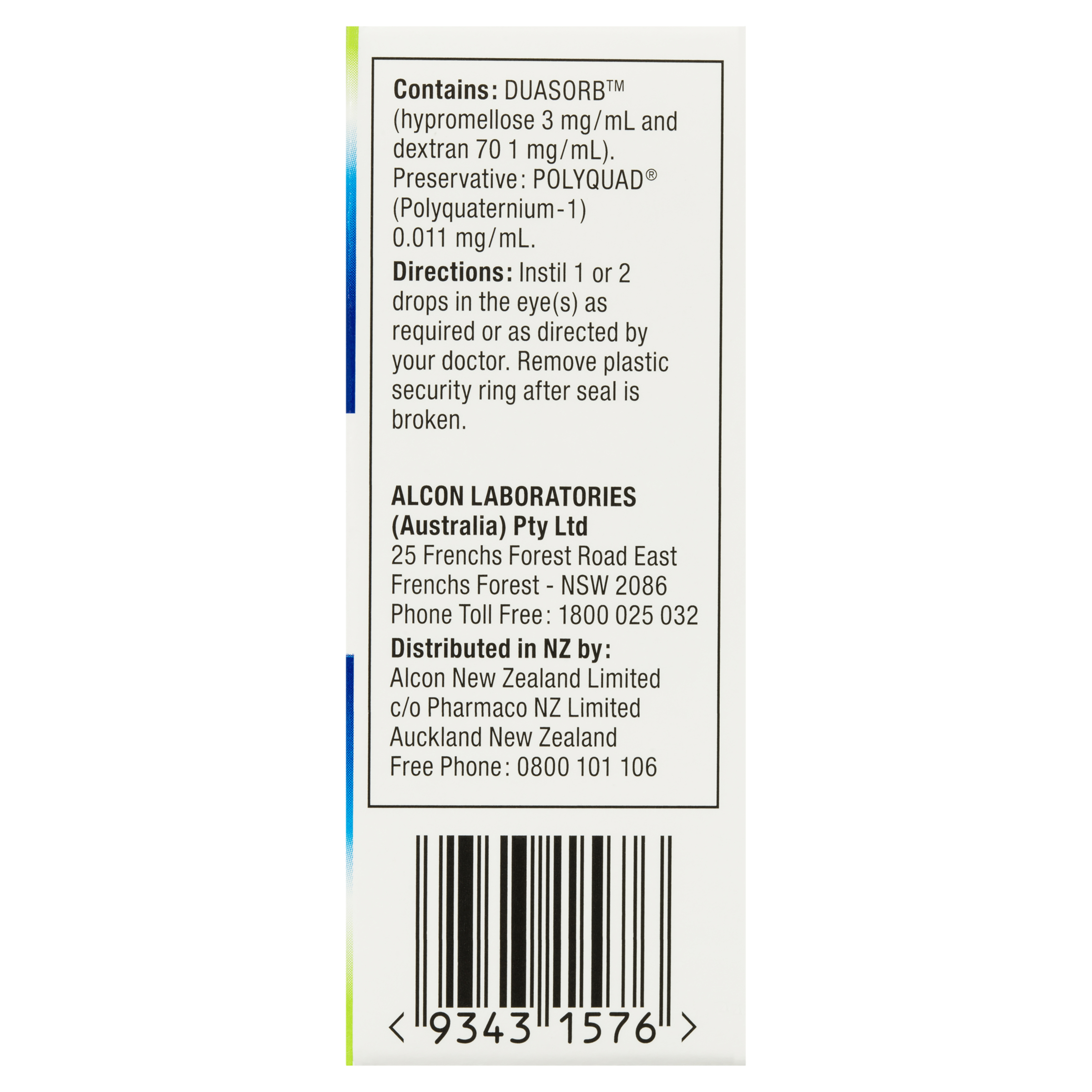 Tears Naturale Eye Drops 15ml - Image 4