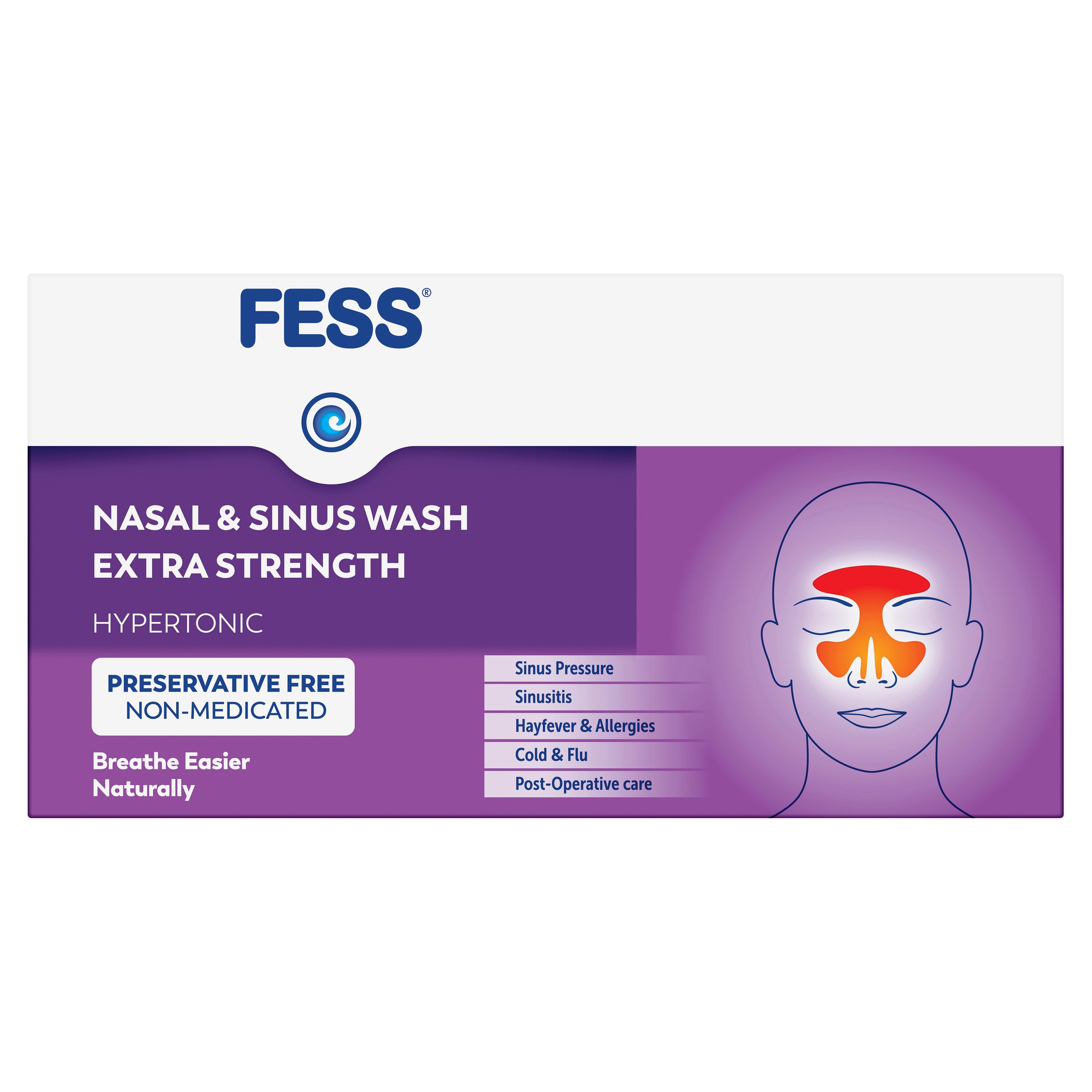 Fess Nasal & Sinus Wash Extra Strength Refill 24 sachets - Image 4