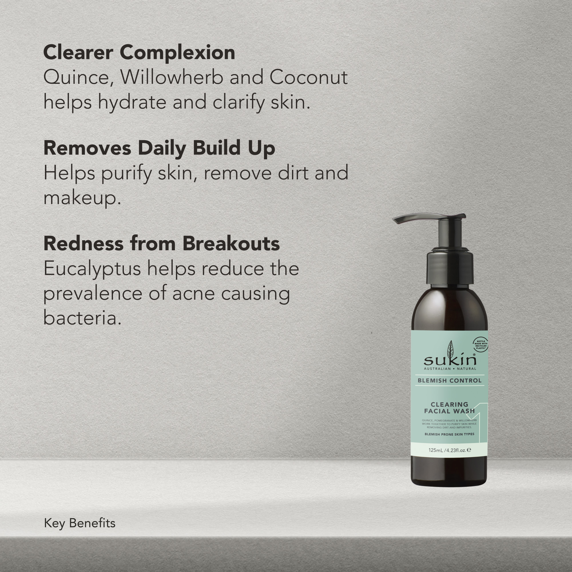 Sukin Blemish Control Clearing Facial Wash 125ml - Image 7