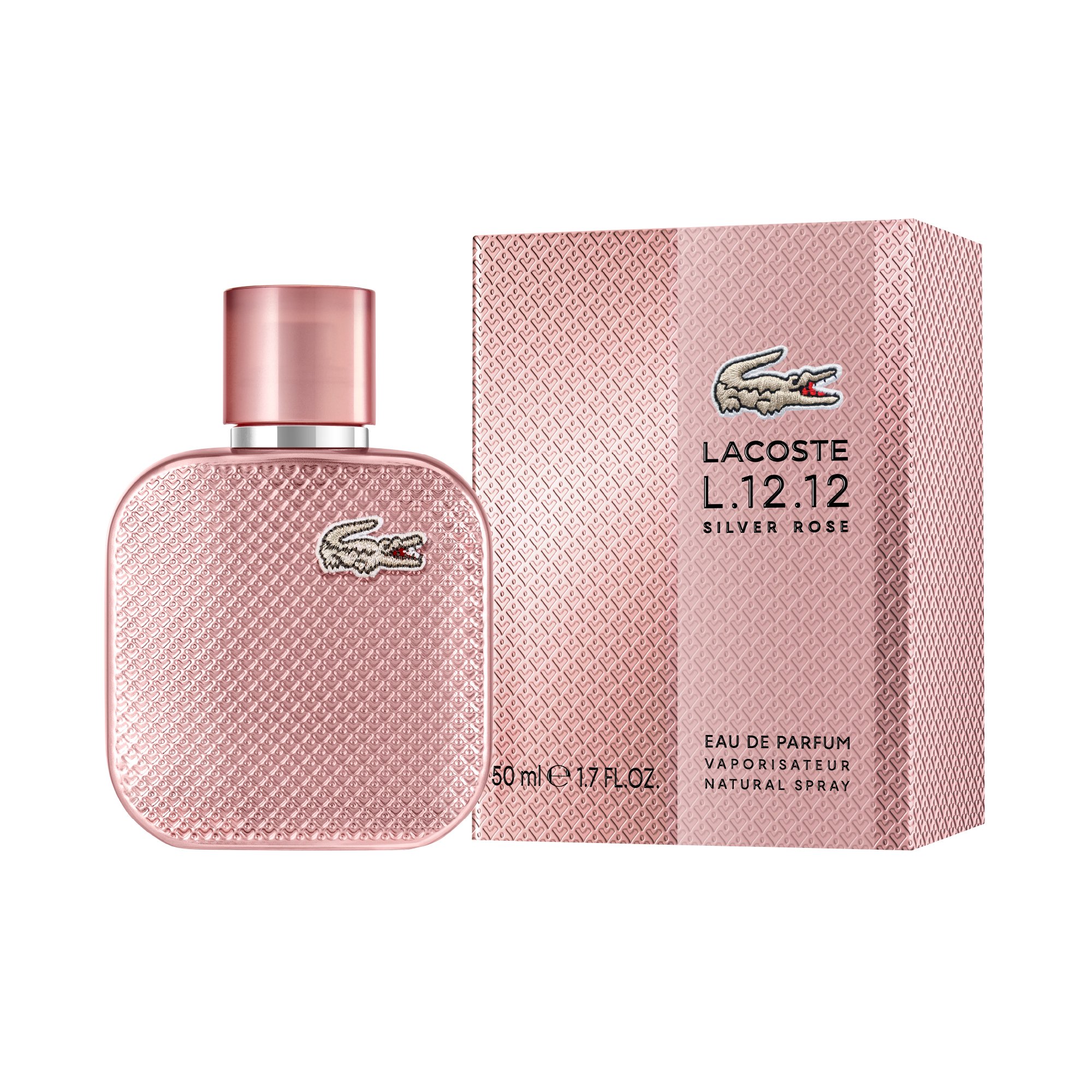 Lacoste L.12.12 Silver Rose EDP Spray 50ml - Image 2