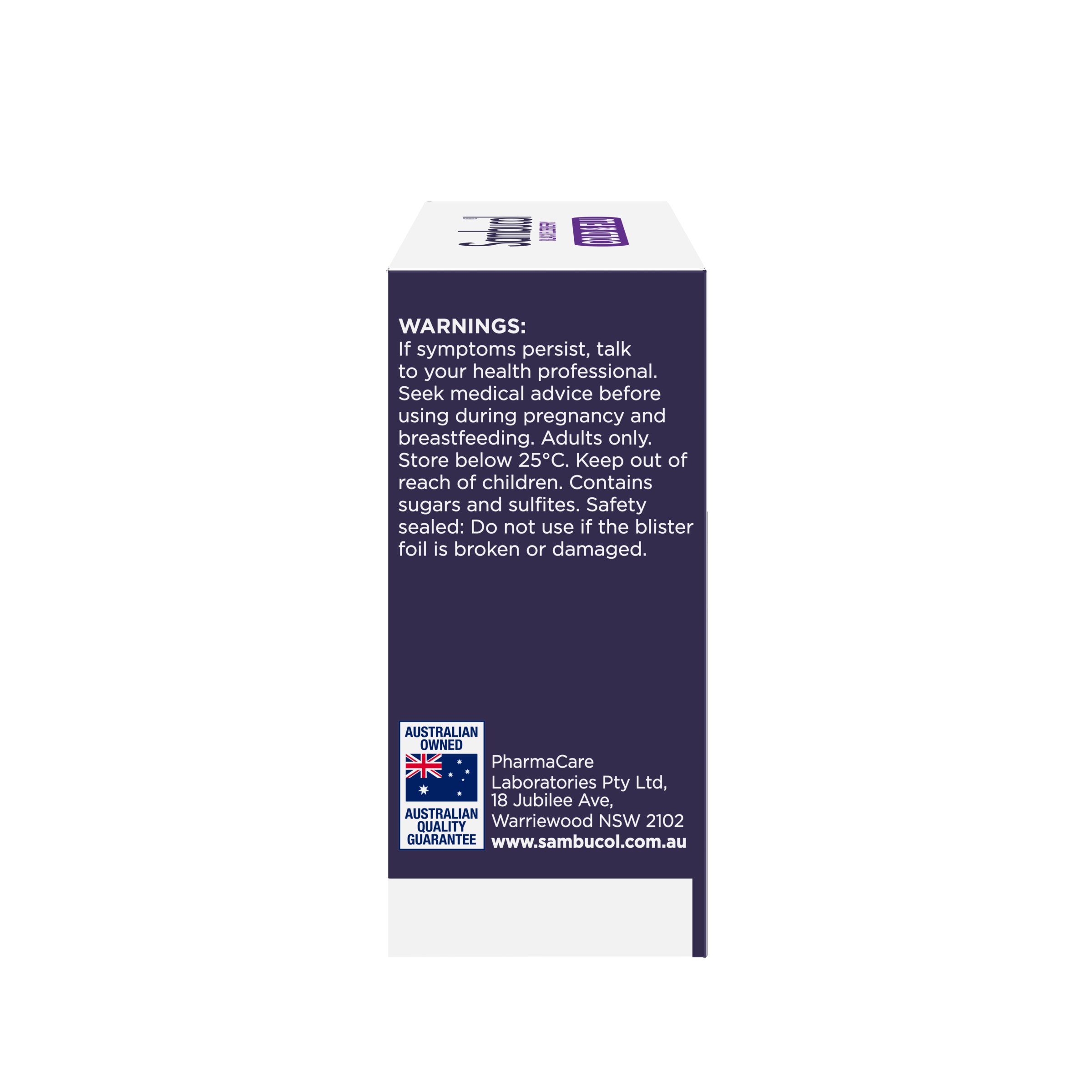Sambucol Cold & Flu 24 capsules - Image 3