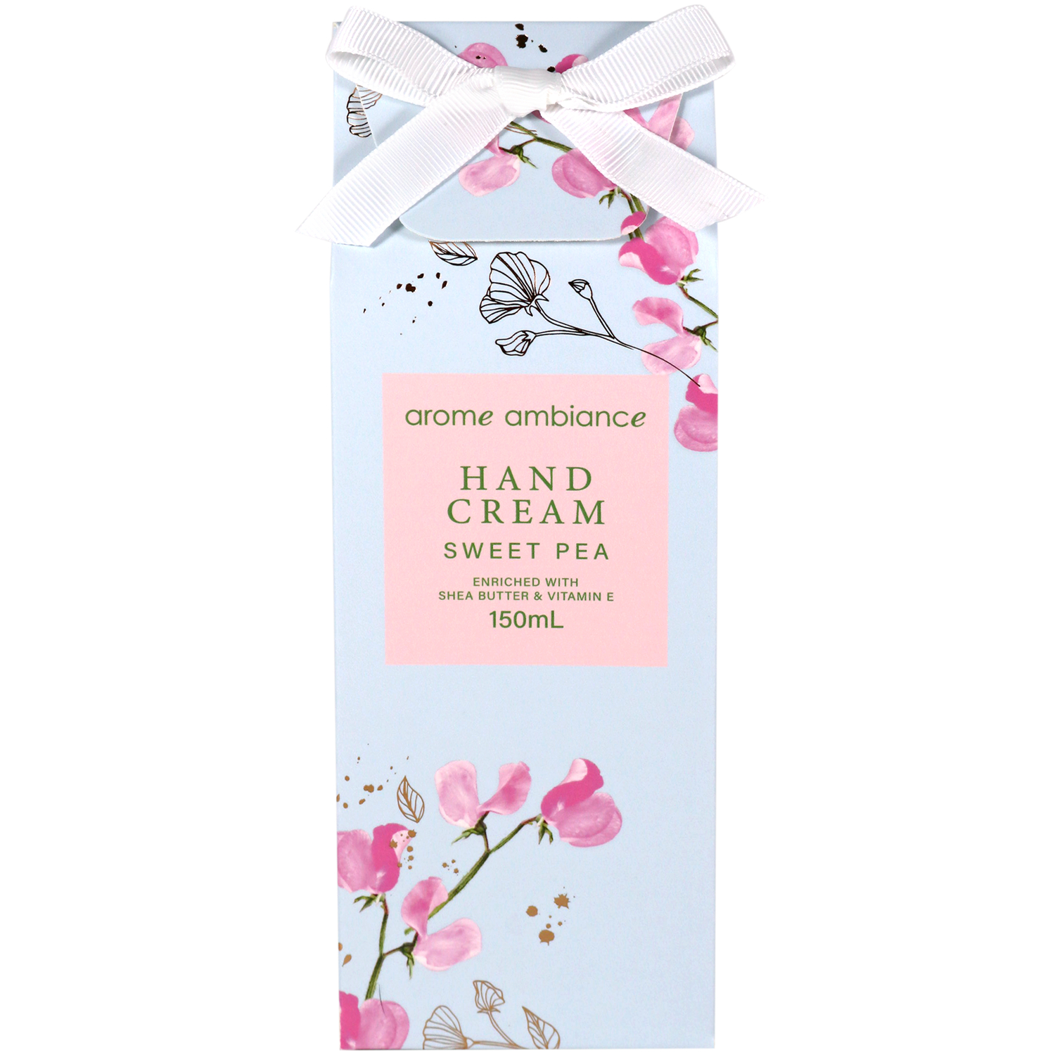 Arome Ambiance Floral Glimmer Hand Cream Sweet Pea 150ml - Image 1