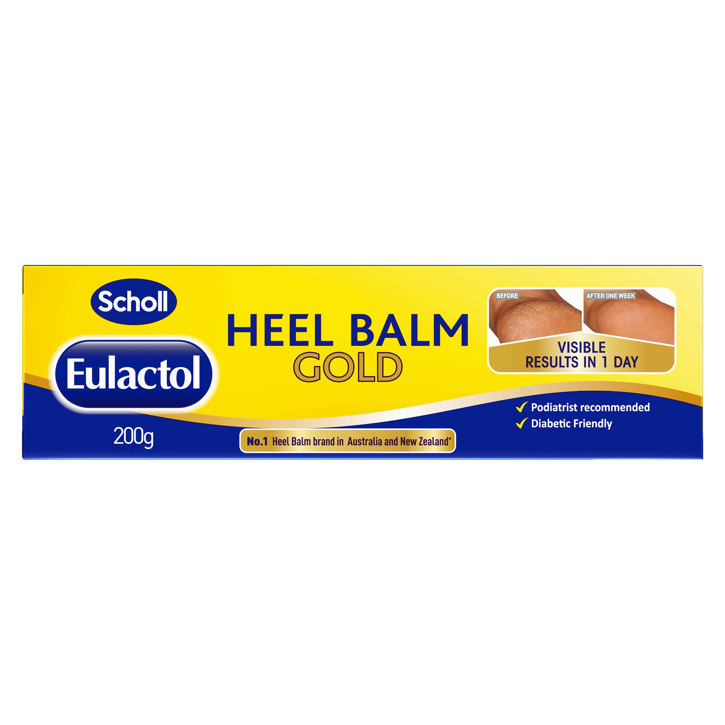 Scholl Eulactol Heel Balm Gold 200g - Image 1