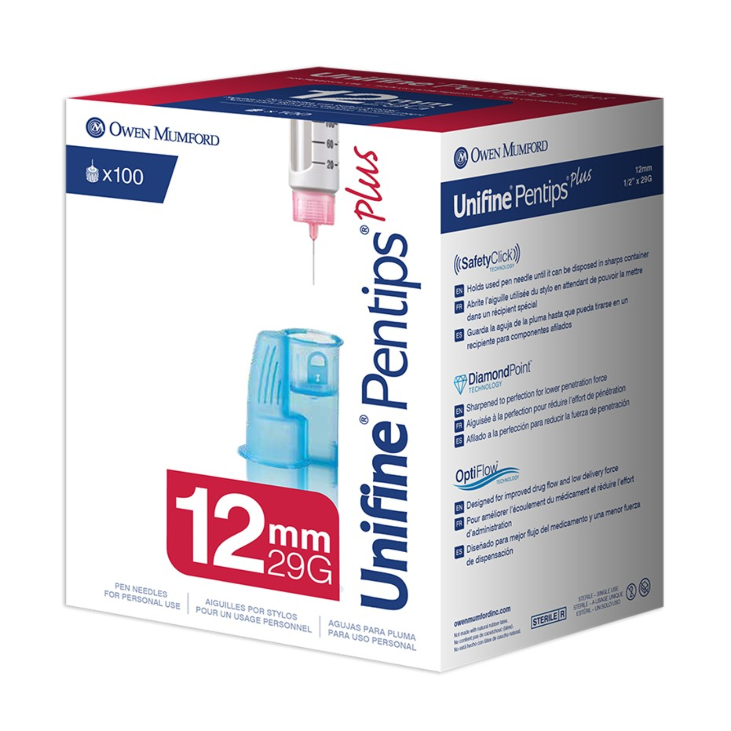 Unifine Pentips Plus 29G x 12mm 100