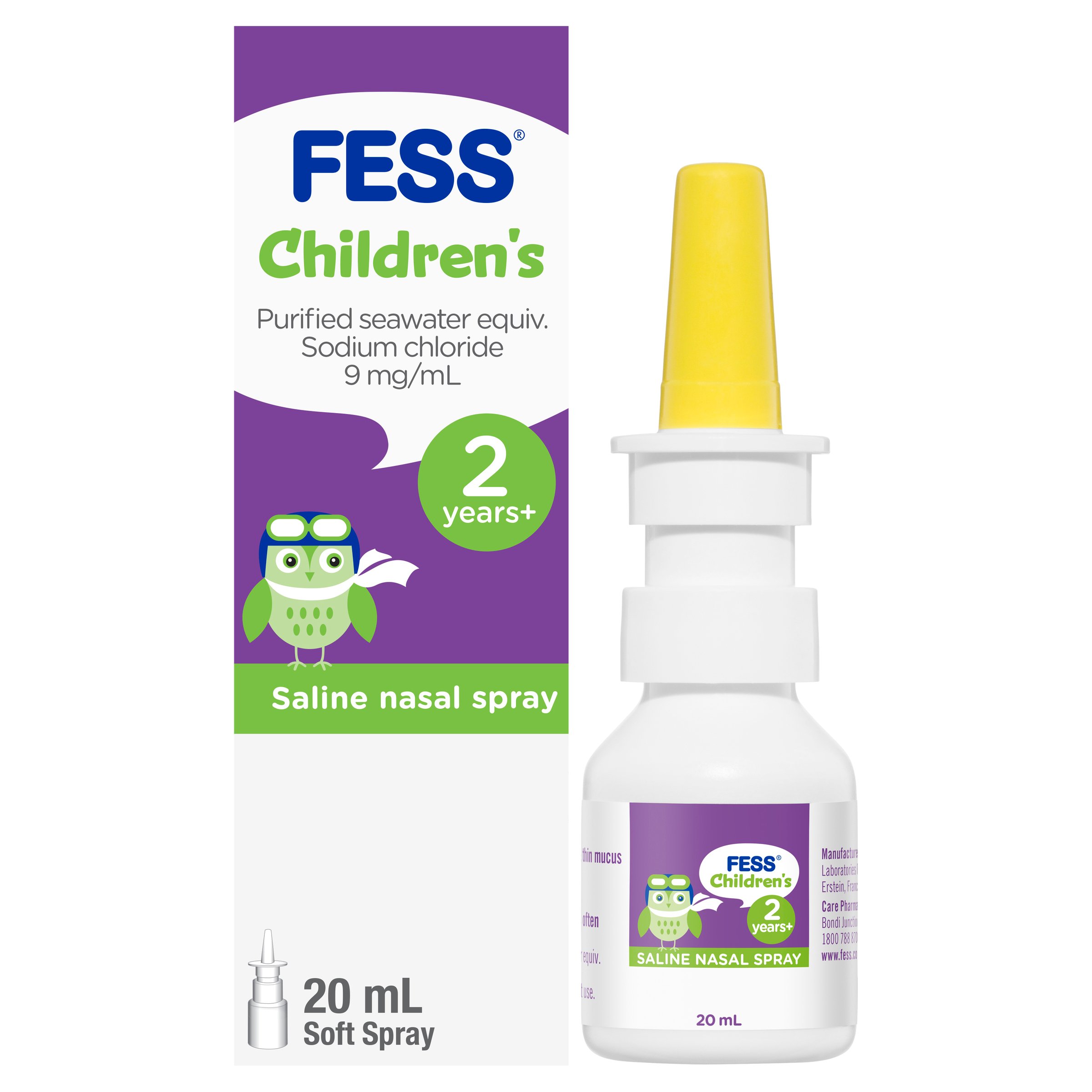 Fess Children's Nasal Saline Spray 2 Years+ 20ml - Image 8
