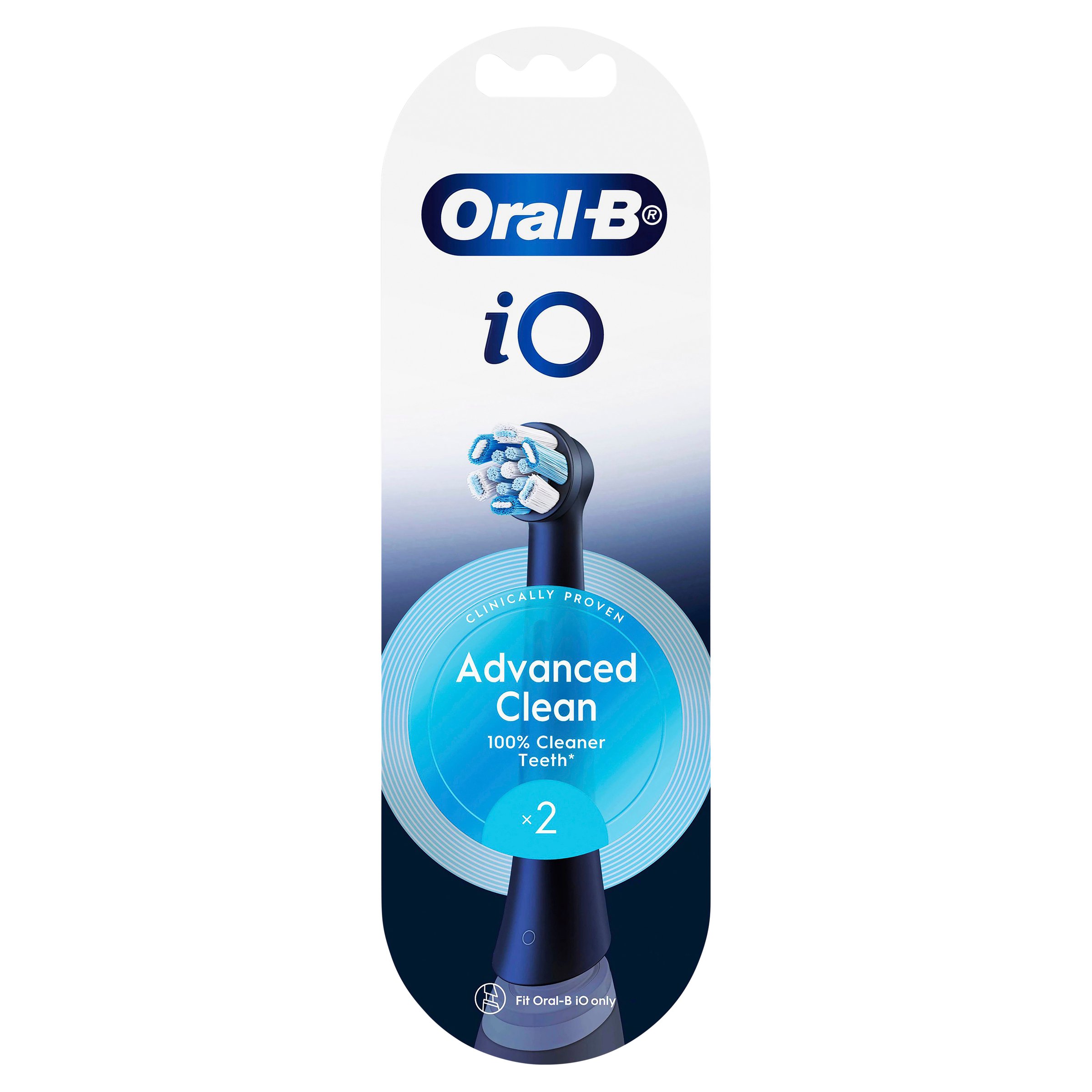 Oral-B iO Ultimate Clean Black Electric Toothbrush Refills 2 pack - Image 1