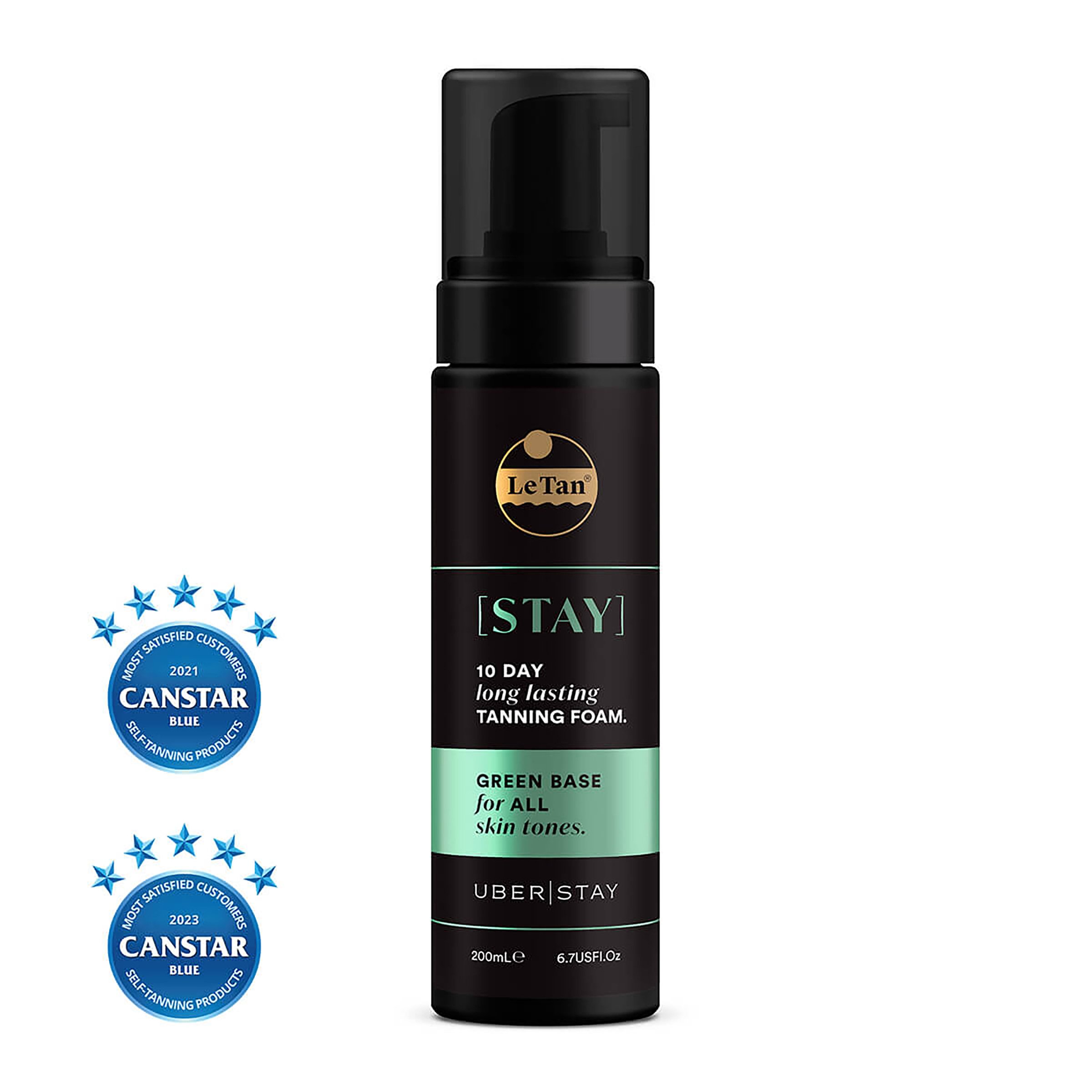 Le Tan Gold Stay Self Tanning Foam - Green Base 200ml - Image 6
