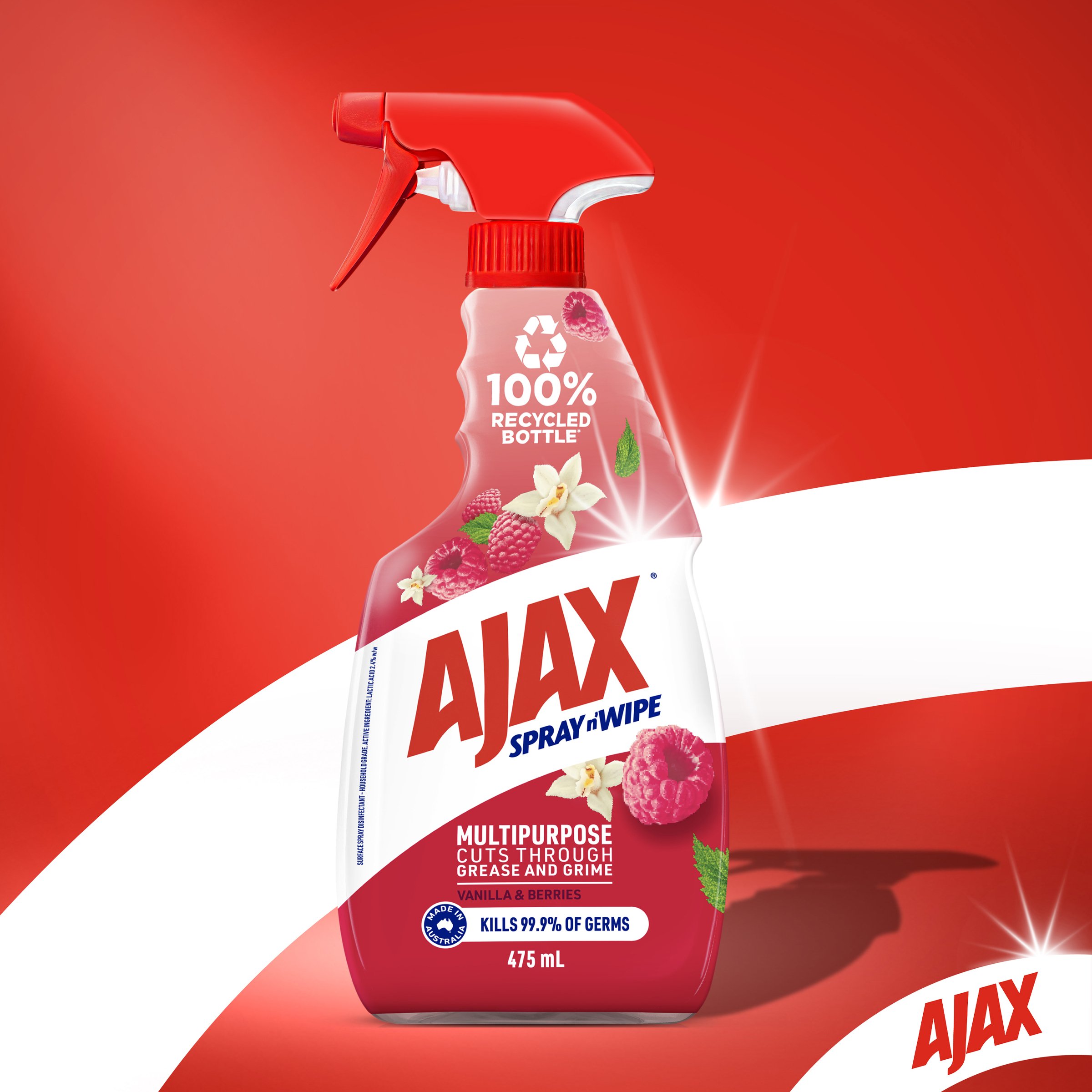 Ajax Spray n Wipe Divine Blends Vanilla & Berry 475ml - Image 5