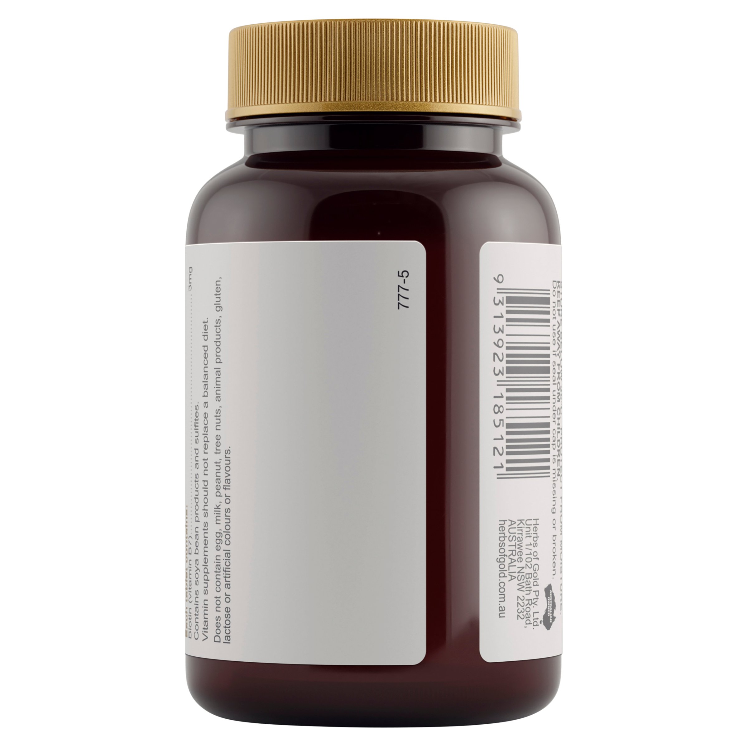 Herbs of Gold Biotin 3mg - 60 tablets - Image 3