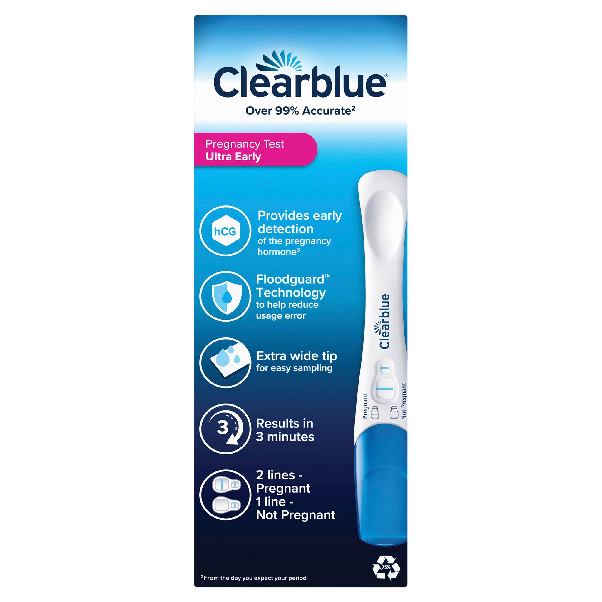 Clearblue Pregnancy Visual Early Detection 3 pack - Image 2