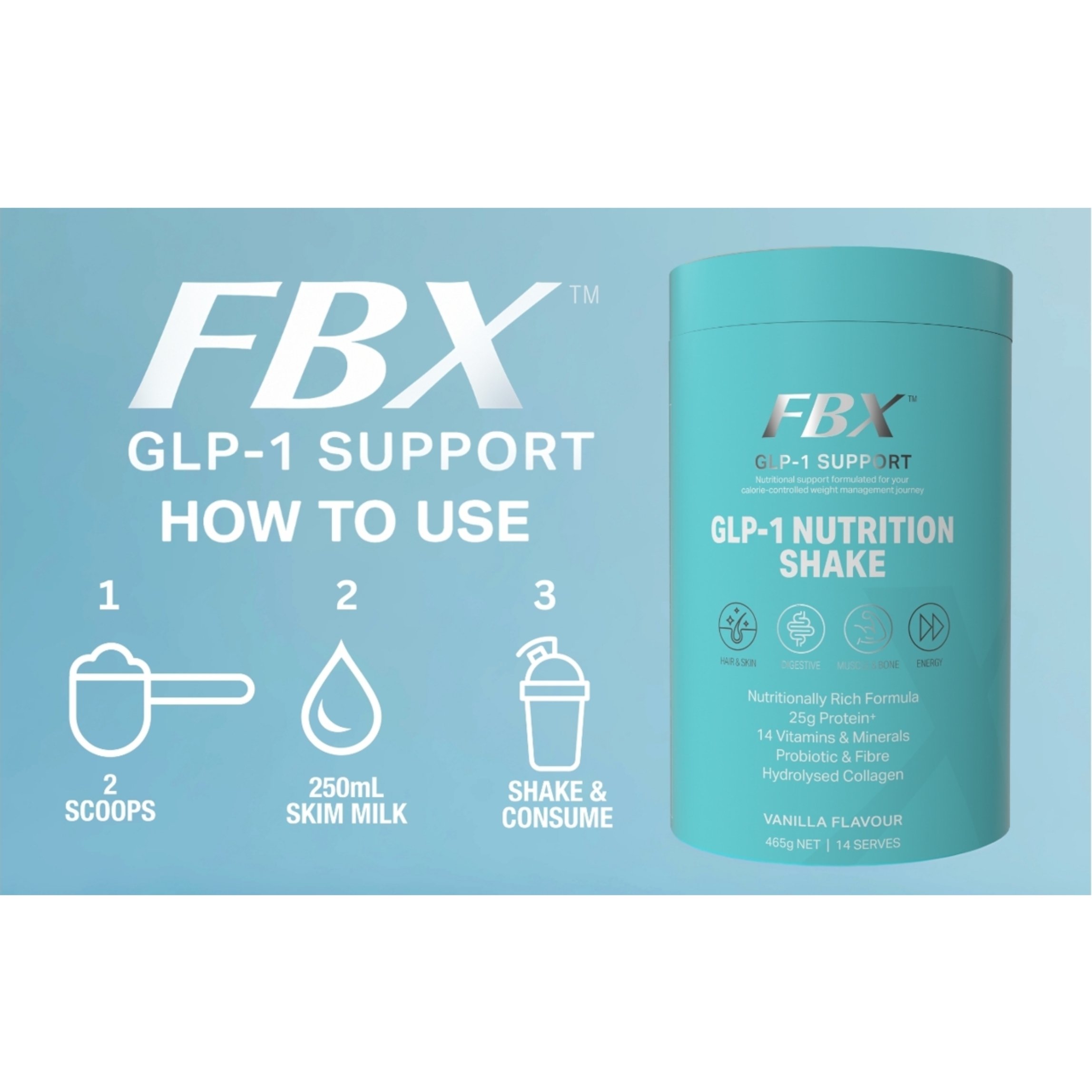 FBX GLP-1 Nutrition Shake 465g - Image 5