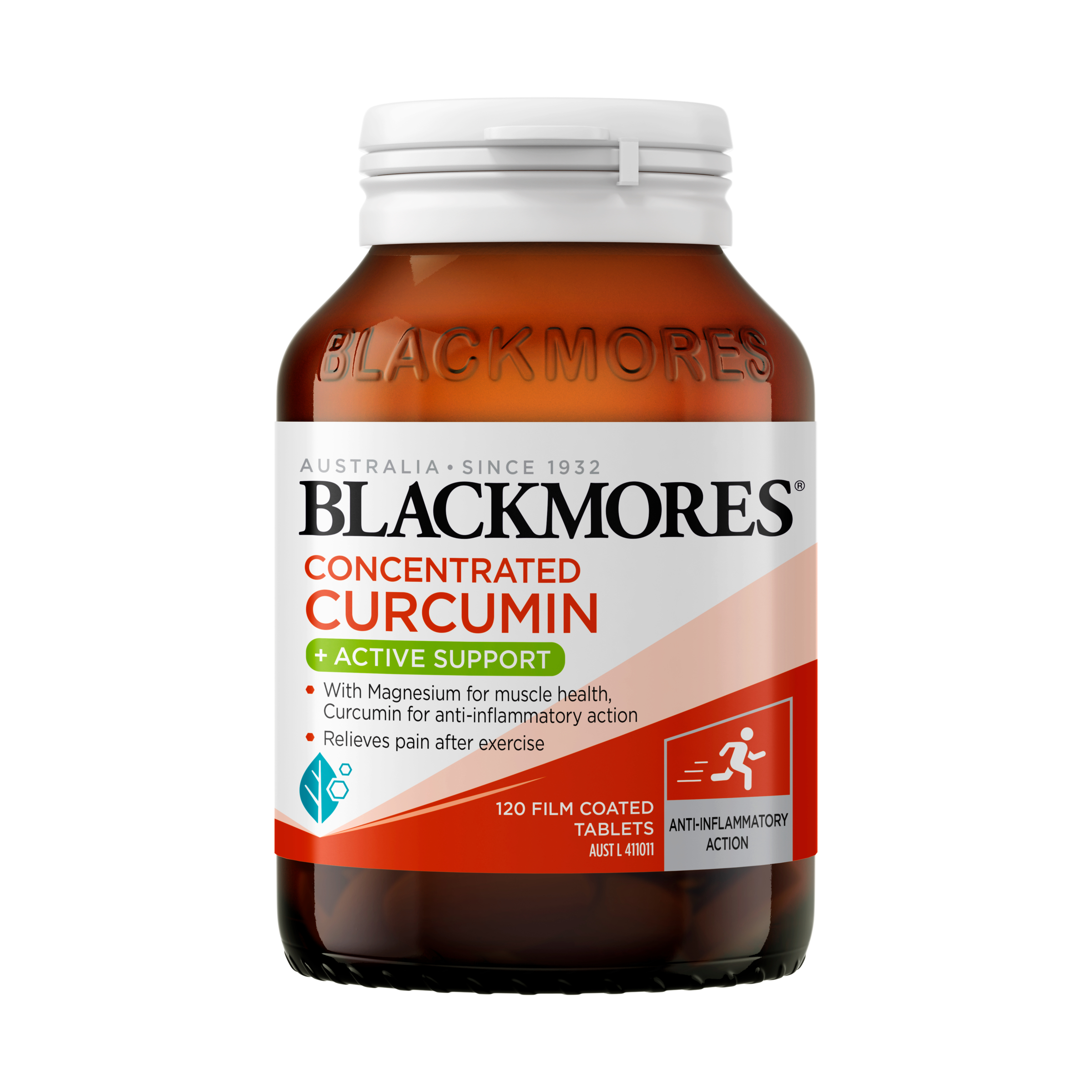 Blackmores Concentrated Curcumin + Active Support 120 tablets - Image 1