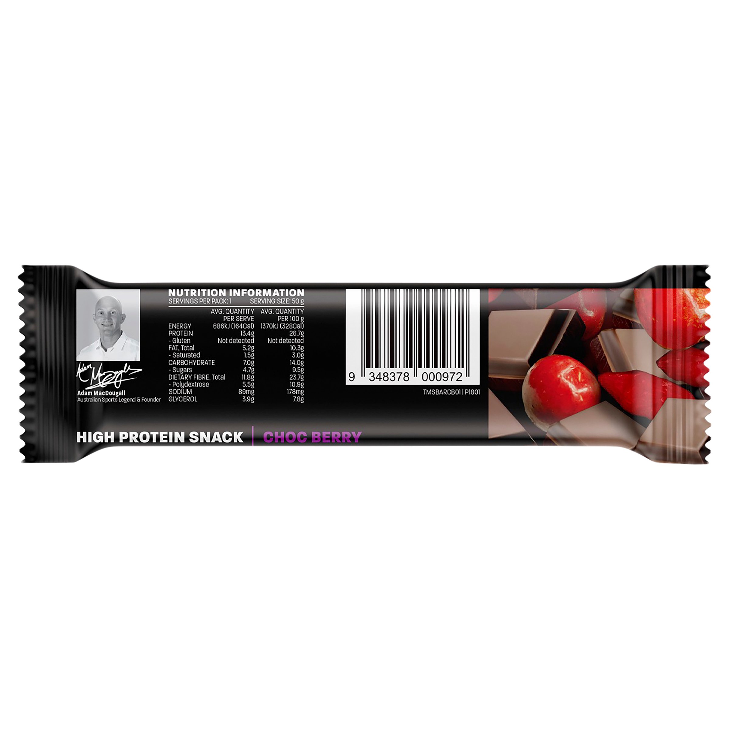 The Man Bar Choc Berry 50g - Image 2
